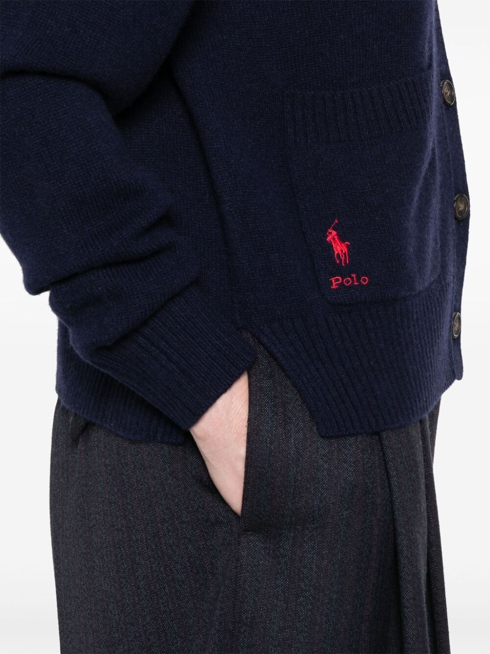 POLO RALPH LAUREN Dropped Shoulder Wool Cardigan