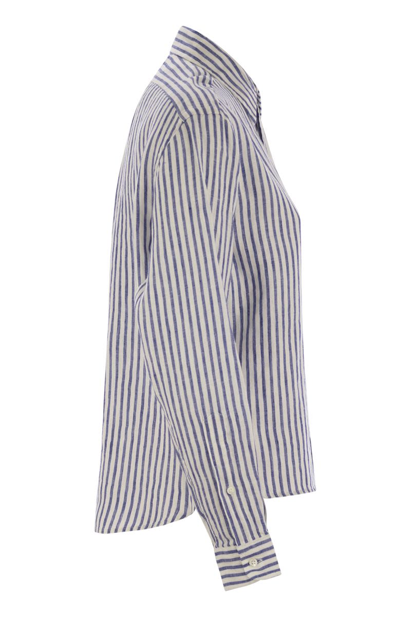 POLO RALPH LAUREN Wide and Short Vichy Linen Shirt