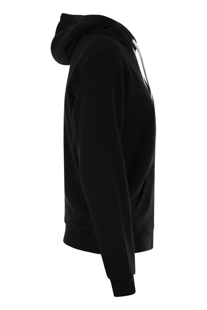 POLO RALPH LAUREN Hooded Zip Fleece Sweatshirt with Embroidered Pony