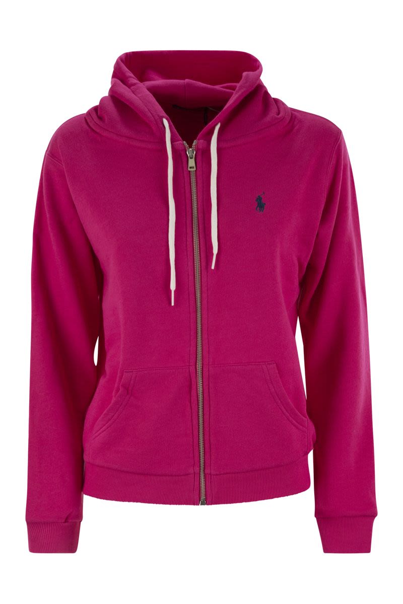 POLO RALPH LAUREN Hooded Zip Fleece Sweatshirt for Women