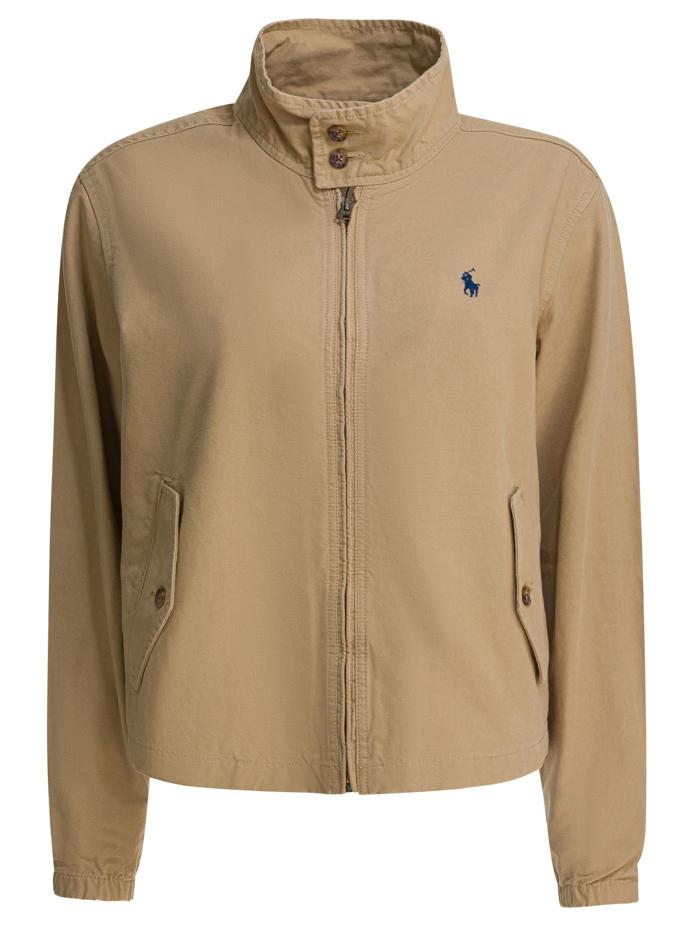 POLO RALPH LAUREN Women's Cotton Canvas Windbreaker Jacket - LogoBoxy Fit
