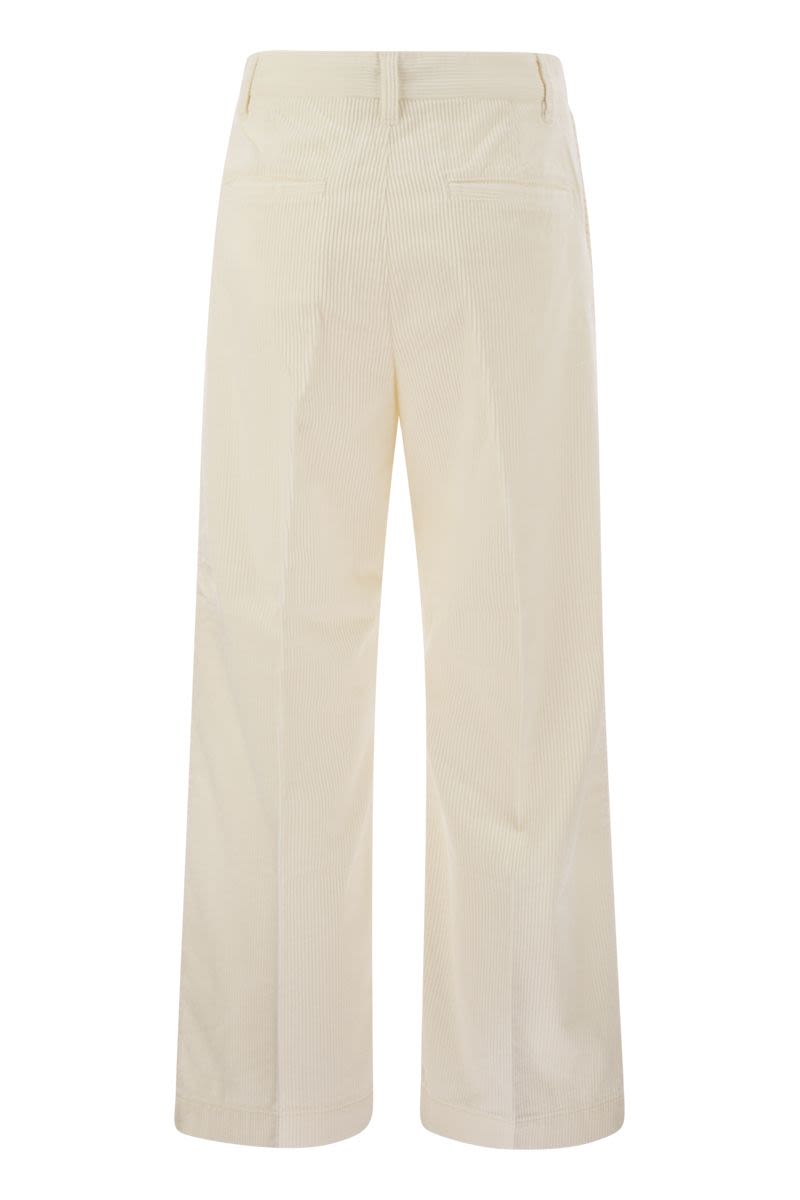 POLO RALPH LAUREN Wide-Leg Corduroy Trousers - Mini Cut