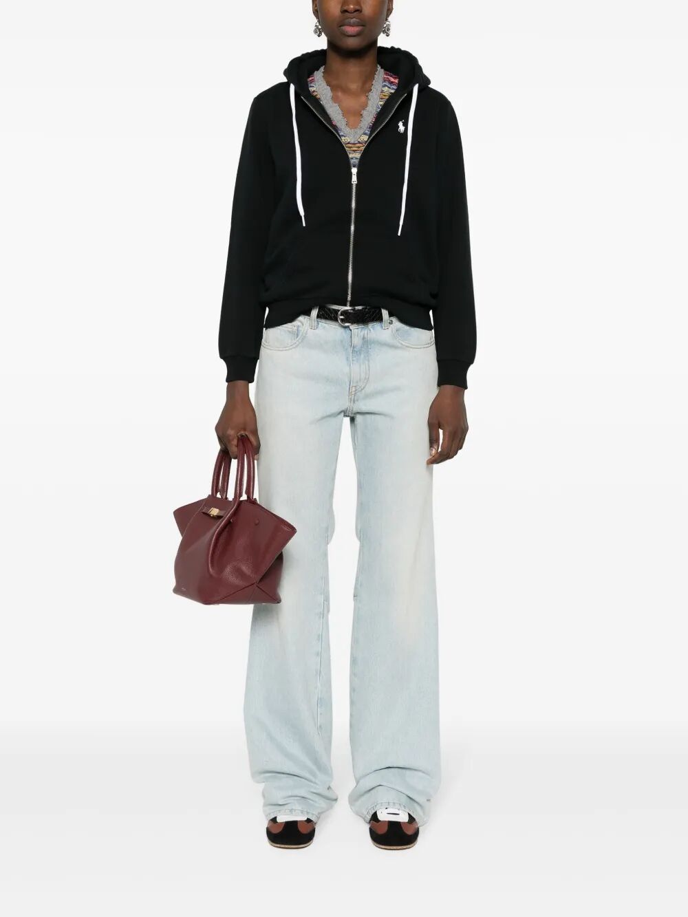 POLO RALPH LAUREN Women's Zip-Up Hoodie with Pouch Pockets