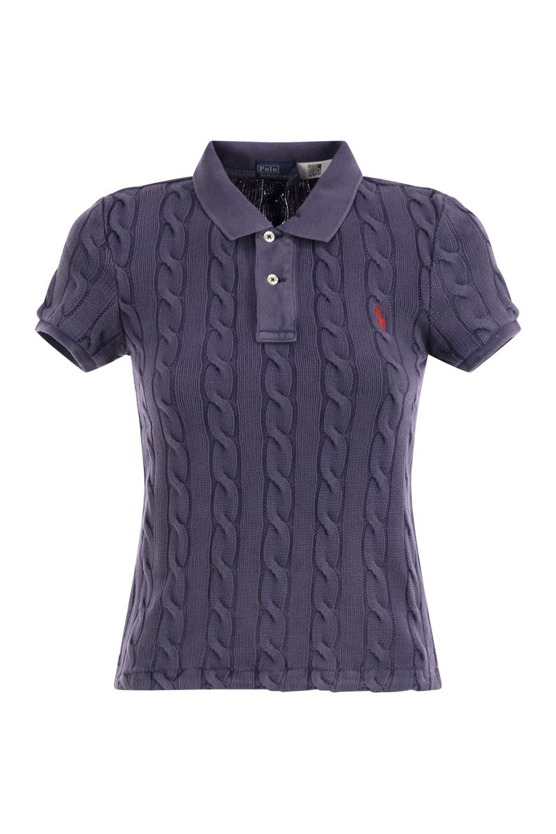 POLO RALPH LAUREN Plaited Short-Sleeved Polo Shirt