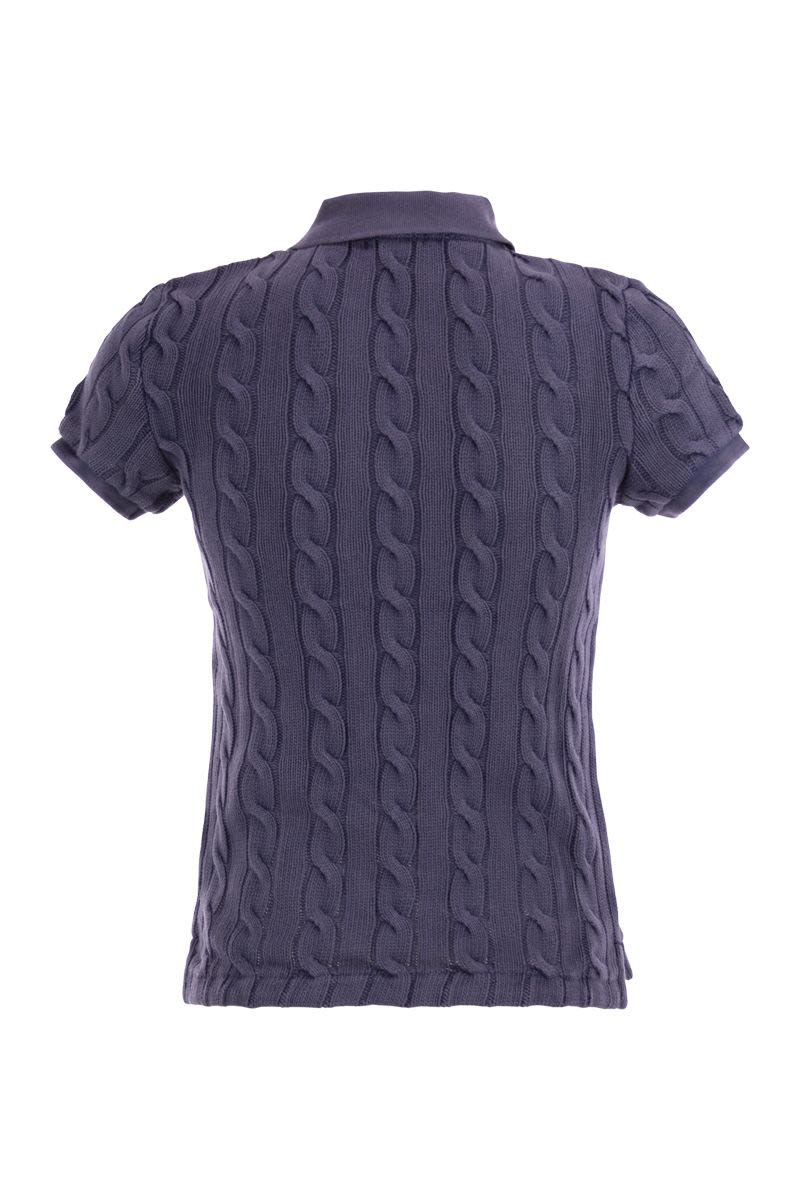 POLO RALPH LAUREN Plaited Short-Sleeved Polo Shirt