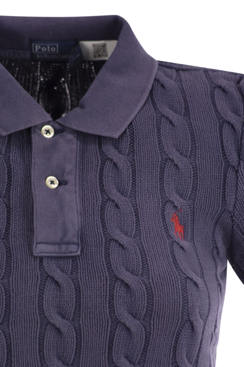 POLO RALPH LAUREN Plaited Short-Sleeved Polo Shirt