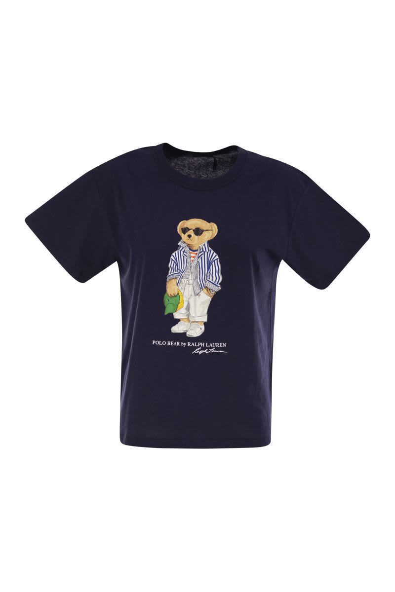 POLO RALPH LAUREN Women's Polo Bear Cotton Crew Neck T-Shirt