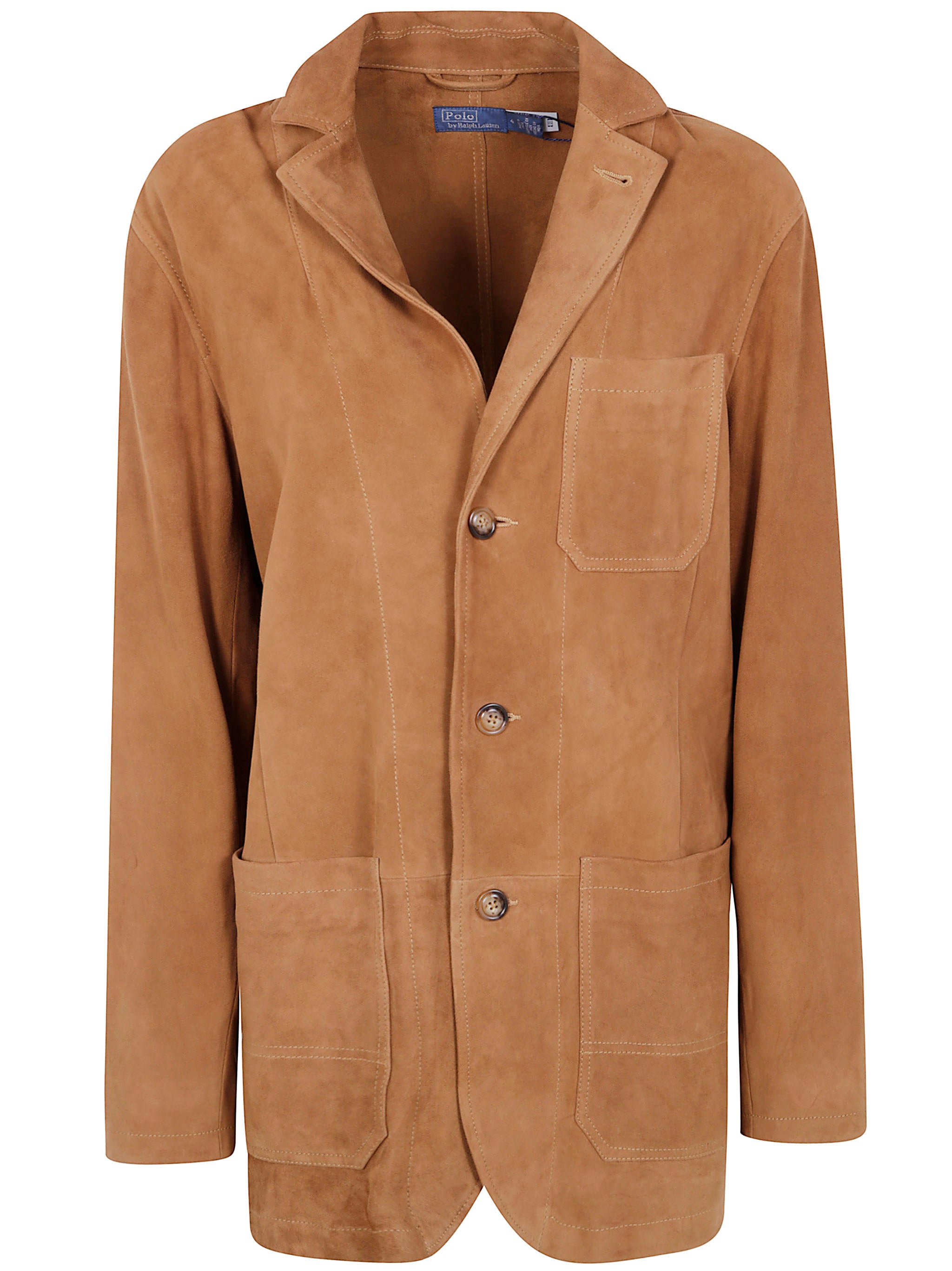 POLO RALPH LAUREN Three-Button Suede Jacket