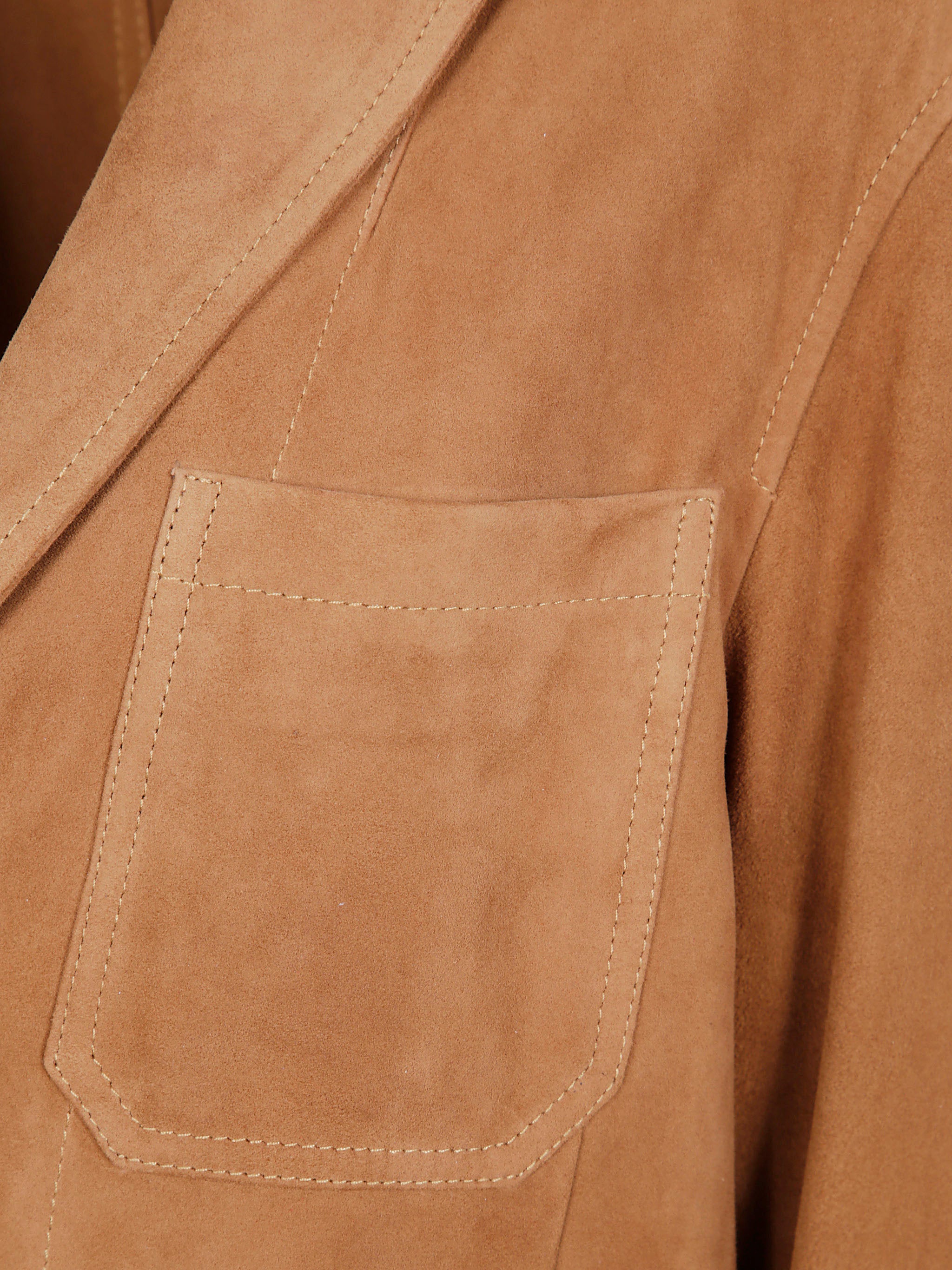 POLO RALPH LAUREN Three-Button Suede Jacket