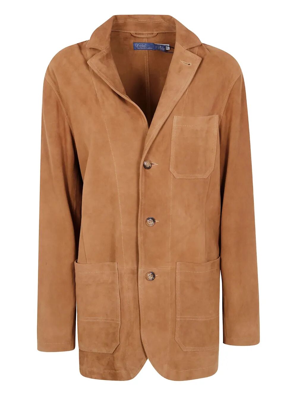 POLO RALPH LAUREN Three-Button Suede Jacket