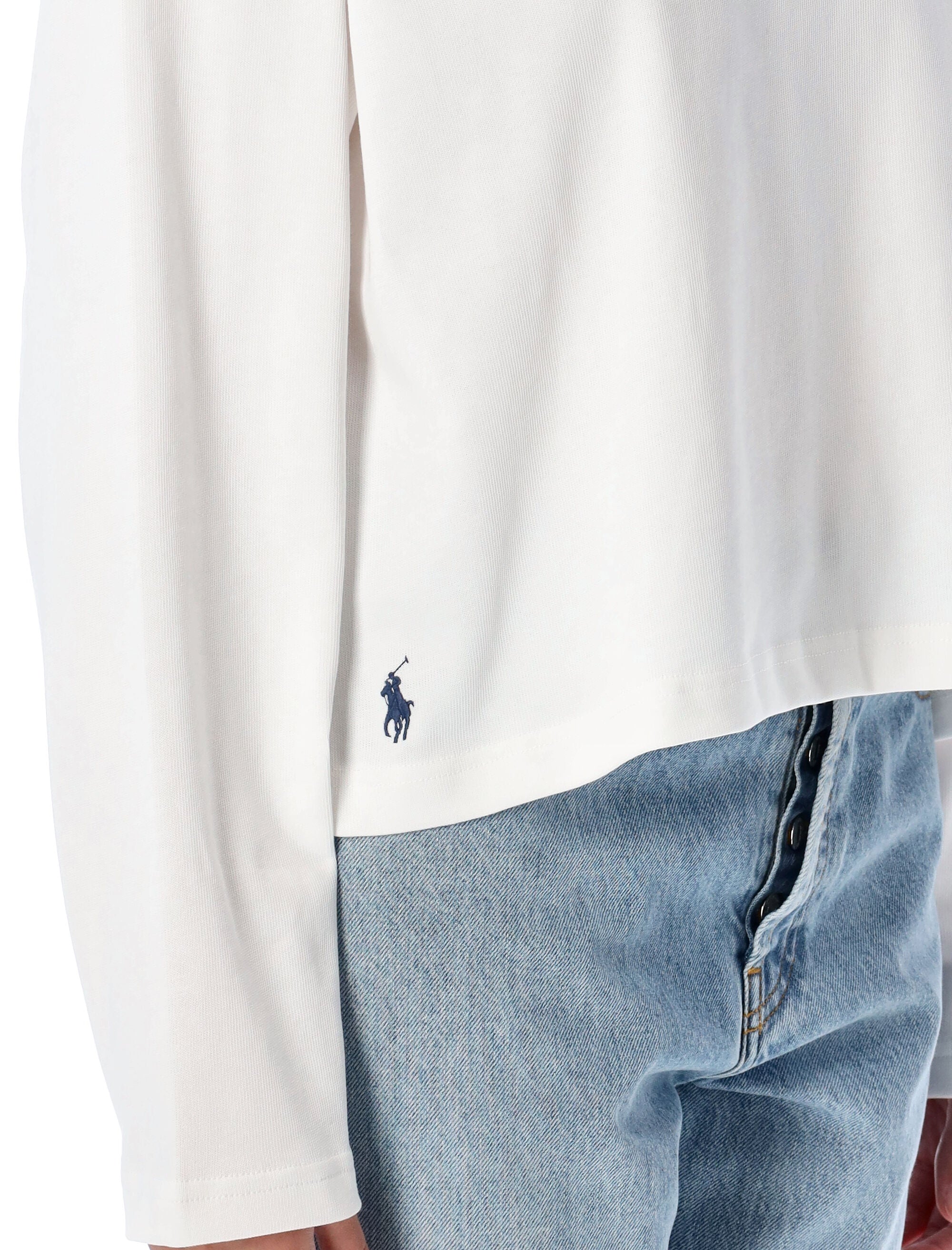 POLO RALPH LAUREN Women's Shrunken Fit Long Sleeve T-Shirt