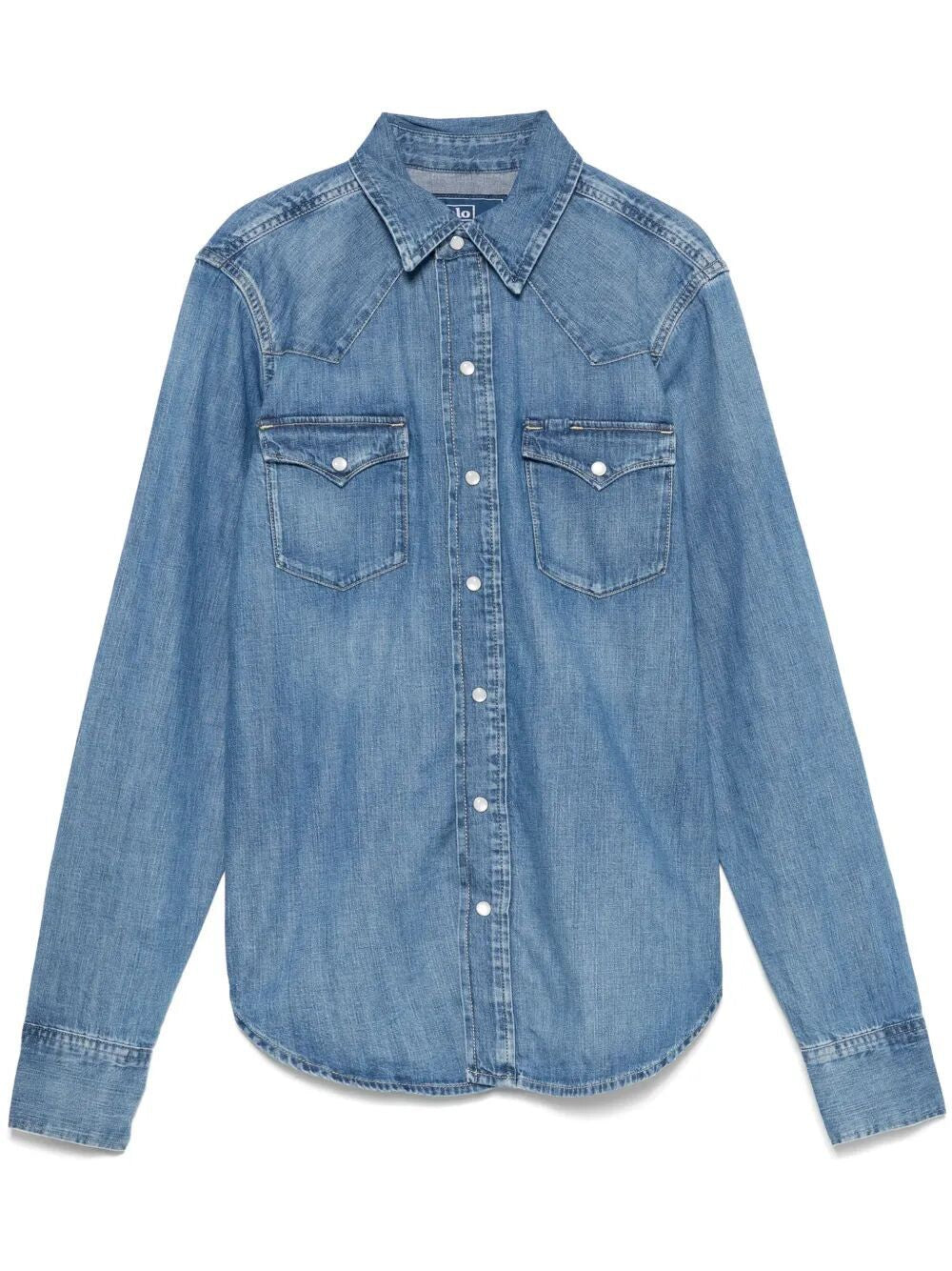 POLO RALPH LAUREN Denim Western Shirt for Women - Fitted at Chest and Hips