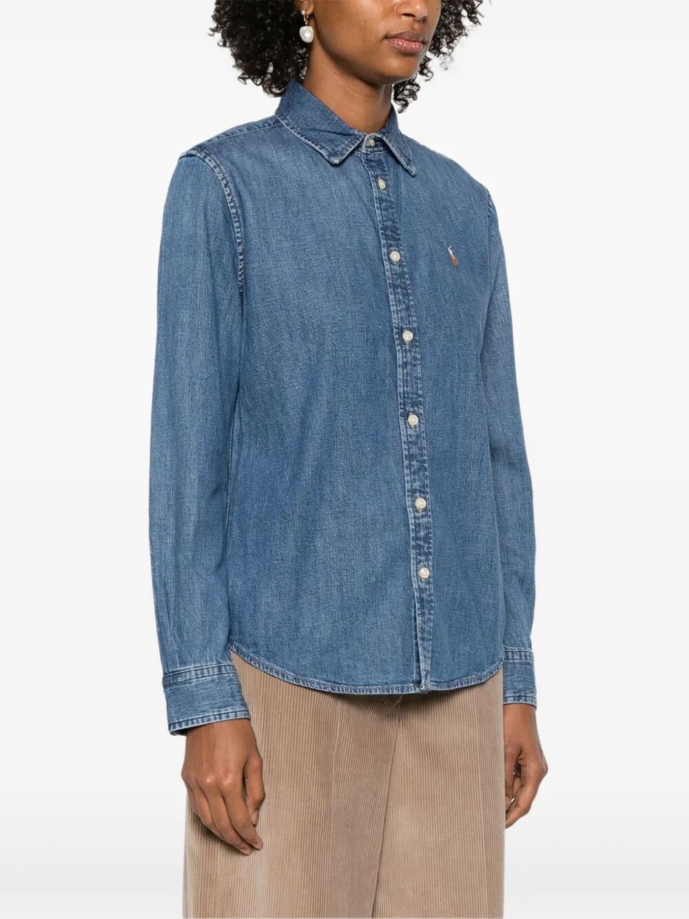 POLO RALPH LAUREN Embroidered Logo Shirt for Women