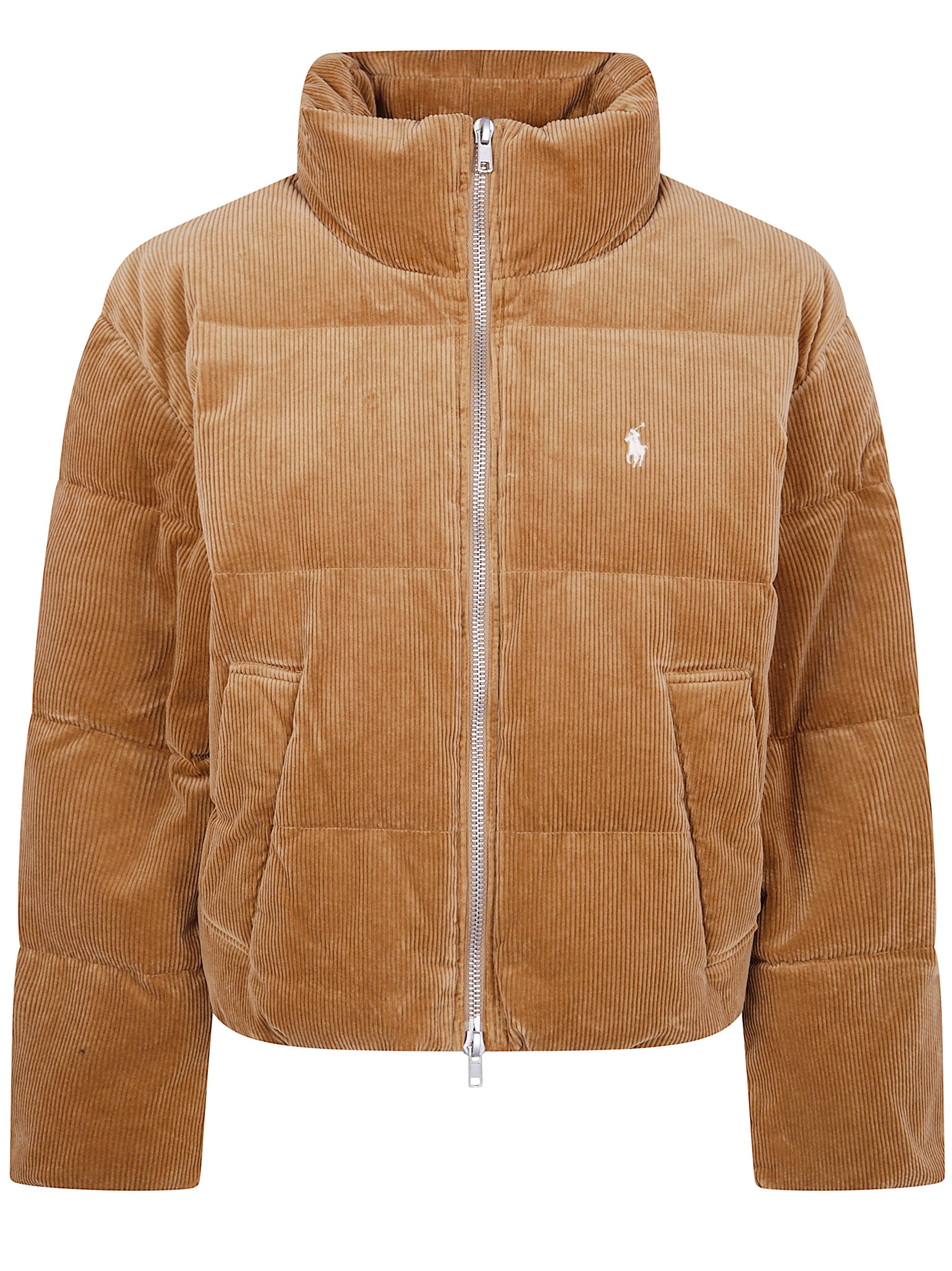 POLO RALPH LAUREN Woven Puffer 10 Wale Stripe Mini Jacket