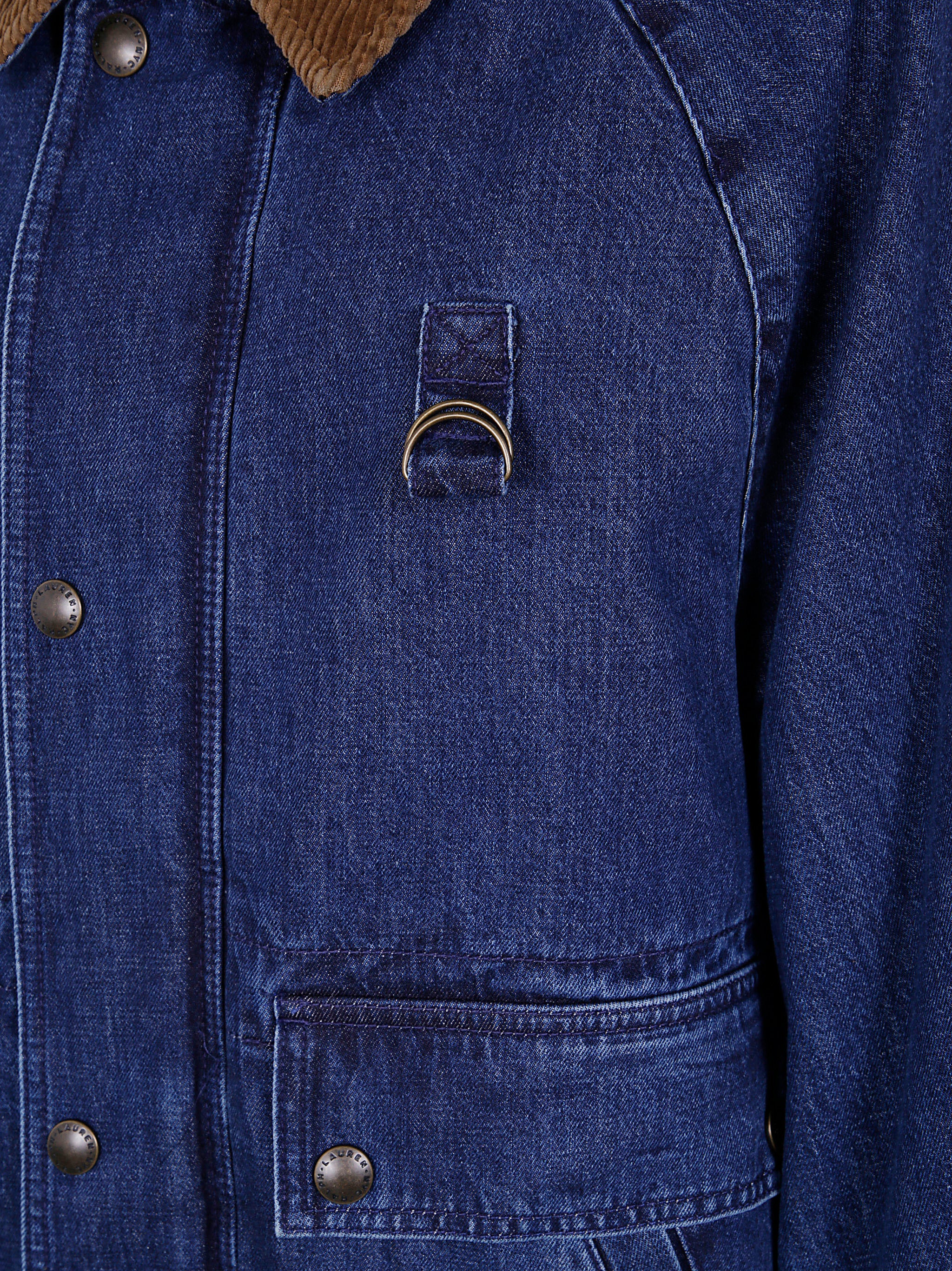 POLO RALPH LAUREN Denim Jacket with Corduroy Collar for Women - FW25