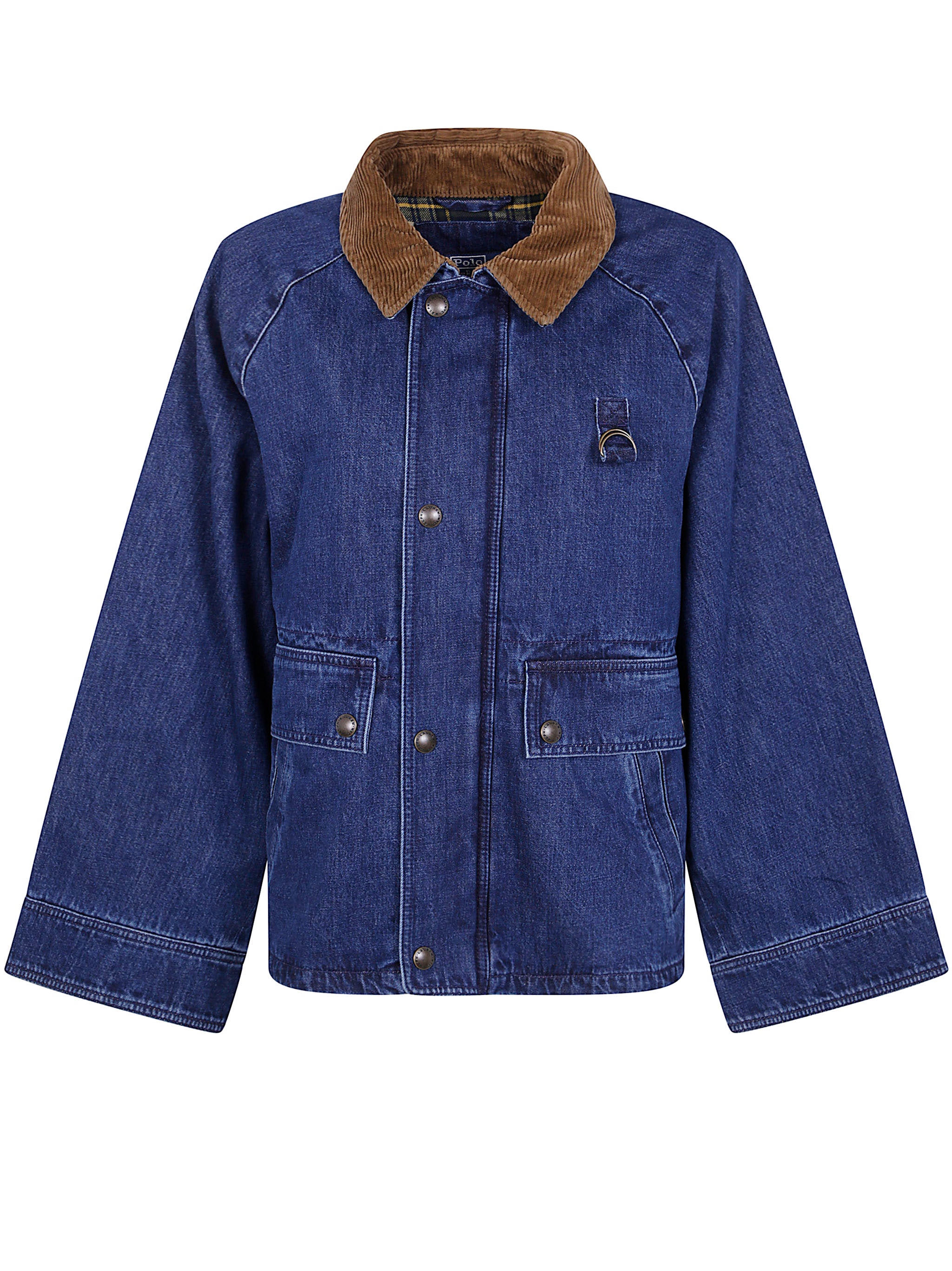 POLO RALPH LAUREN Denim Jacket with Corduroy Collar for Women - FW25