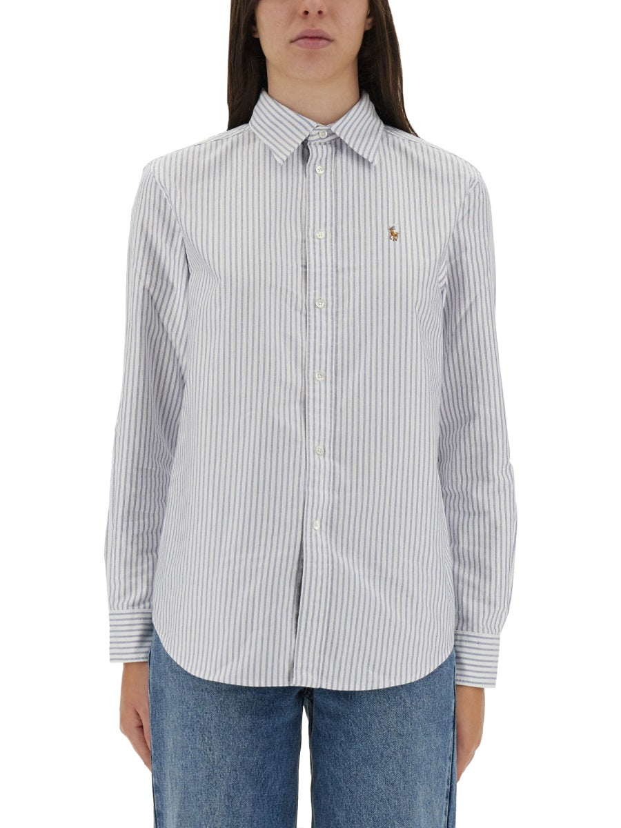 POLO RALPH LAUREN Striped Oxford Shirt - Size S