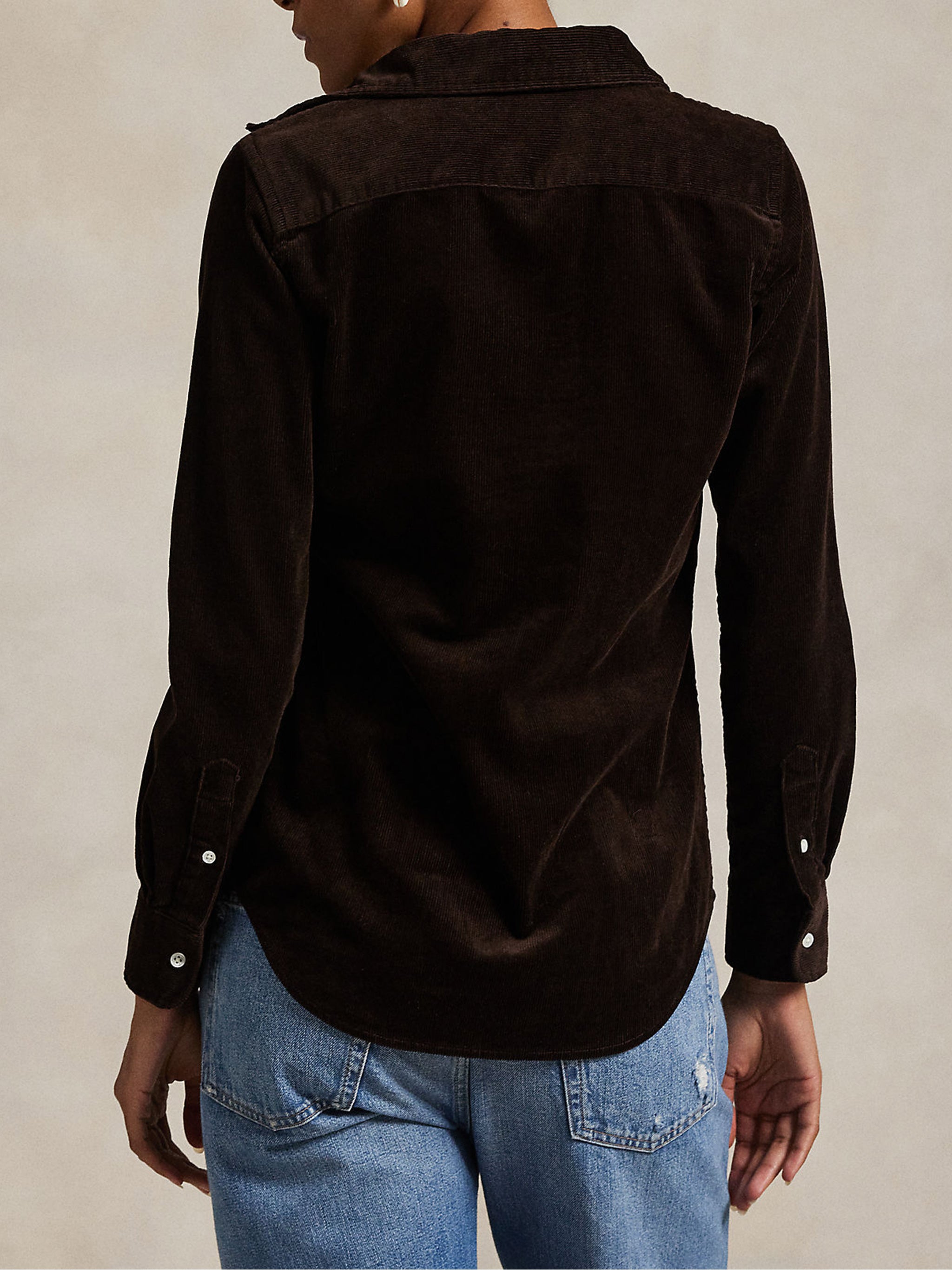 POLO RALPH LAUREN Stretch Slim-Fit Velvet Shirt