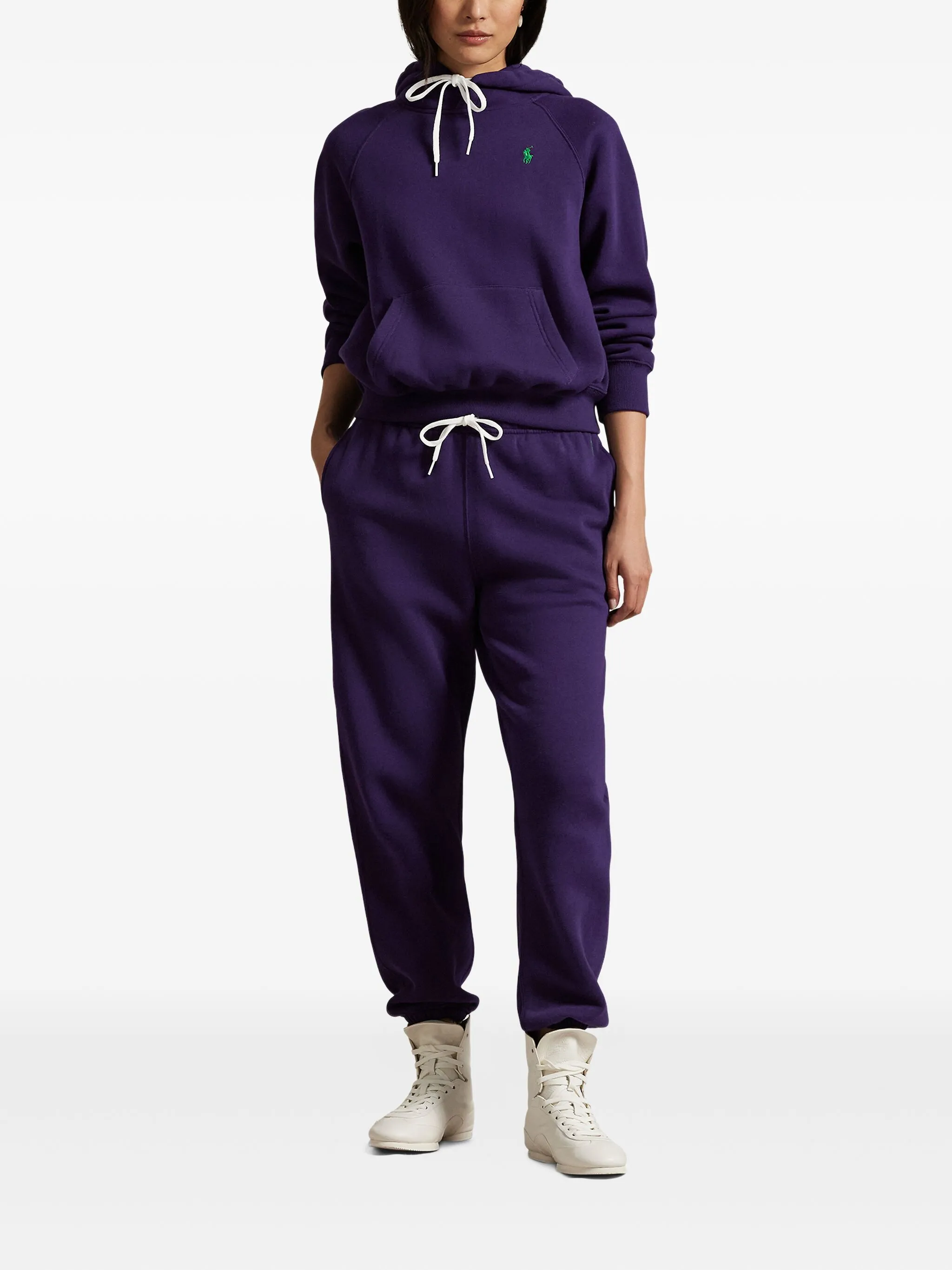 POLO RALPH LAUREN Fleece Hoodie with Drawstring Hood - Size S