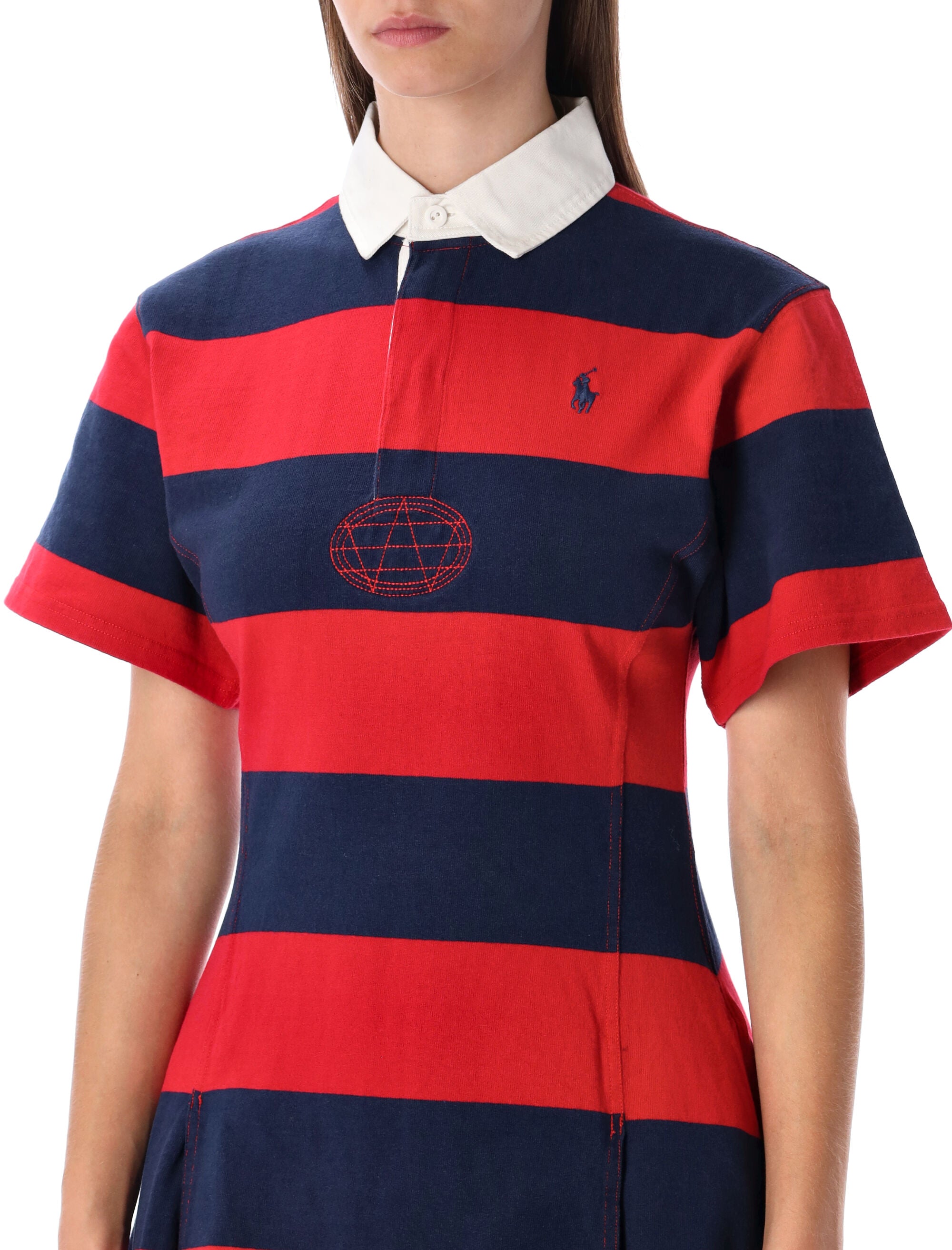 POLO RALPH LAUREN Mini Striped Cotton Rugby Dress