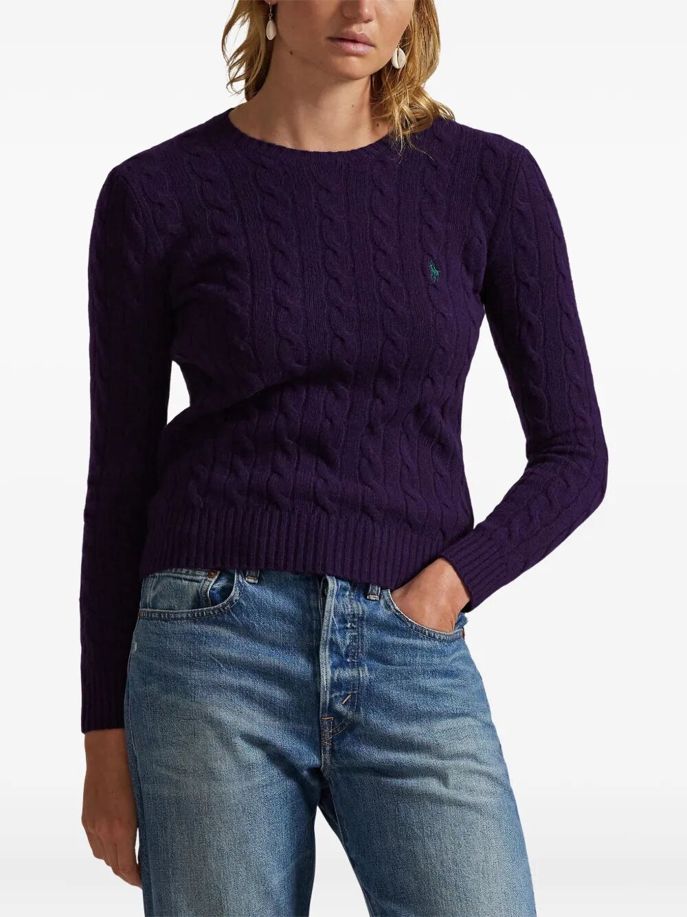 POLO RALPH LAUREN Wool Blend Long Sleeve Pullover Sweater