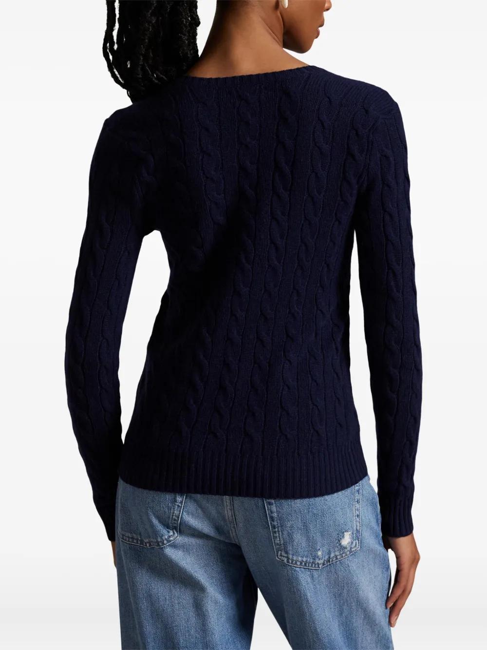 POLO RALPH LAUREN V-Neck Cable Knit Sweater