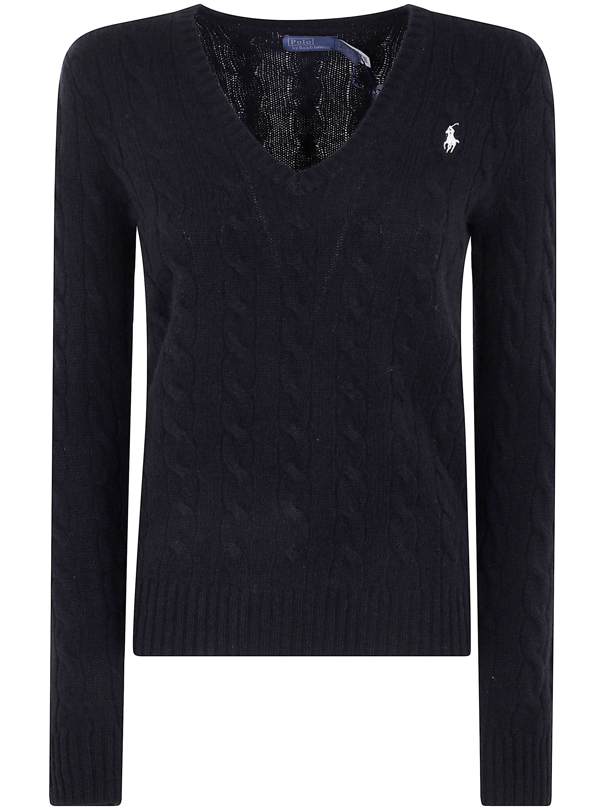 POLO RALPH LAUREN Long Sleeve V-Neck Knit Top for Women