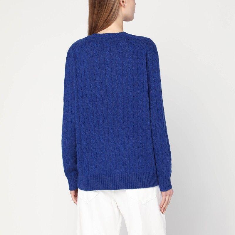POLO RALPH LAUREN Cable-Knit Crew Neck Sweater in Wool and Cashmere - Women's