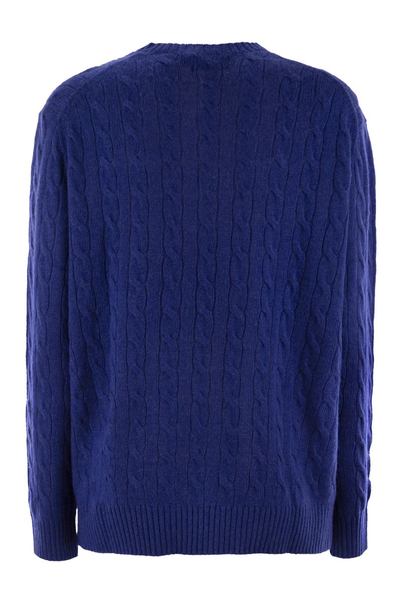 POLO RALPH LAUREN Crew Neck Sweater in Wool and Cashmere