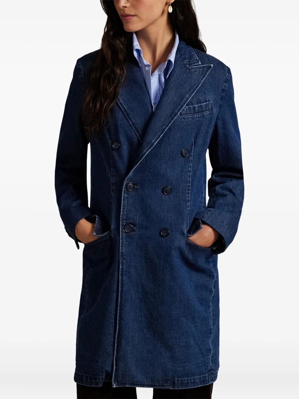 POLO RALPH LAUREN Double-Breasted Denim Jacket for Women