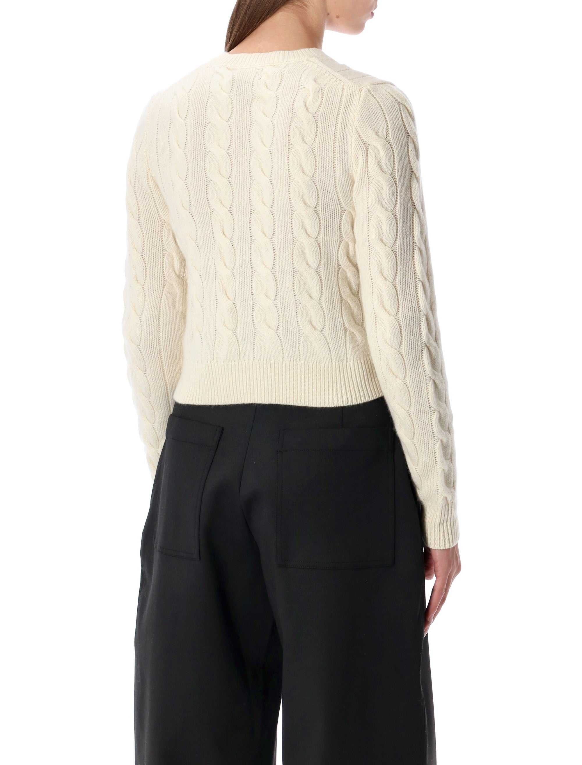 POLO RALPH LAUREN Cropped Wool and Cashmere Cardigan