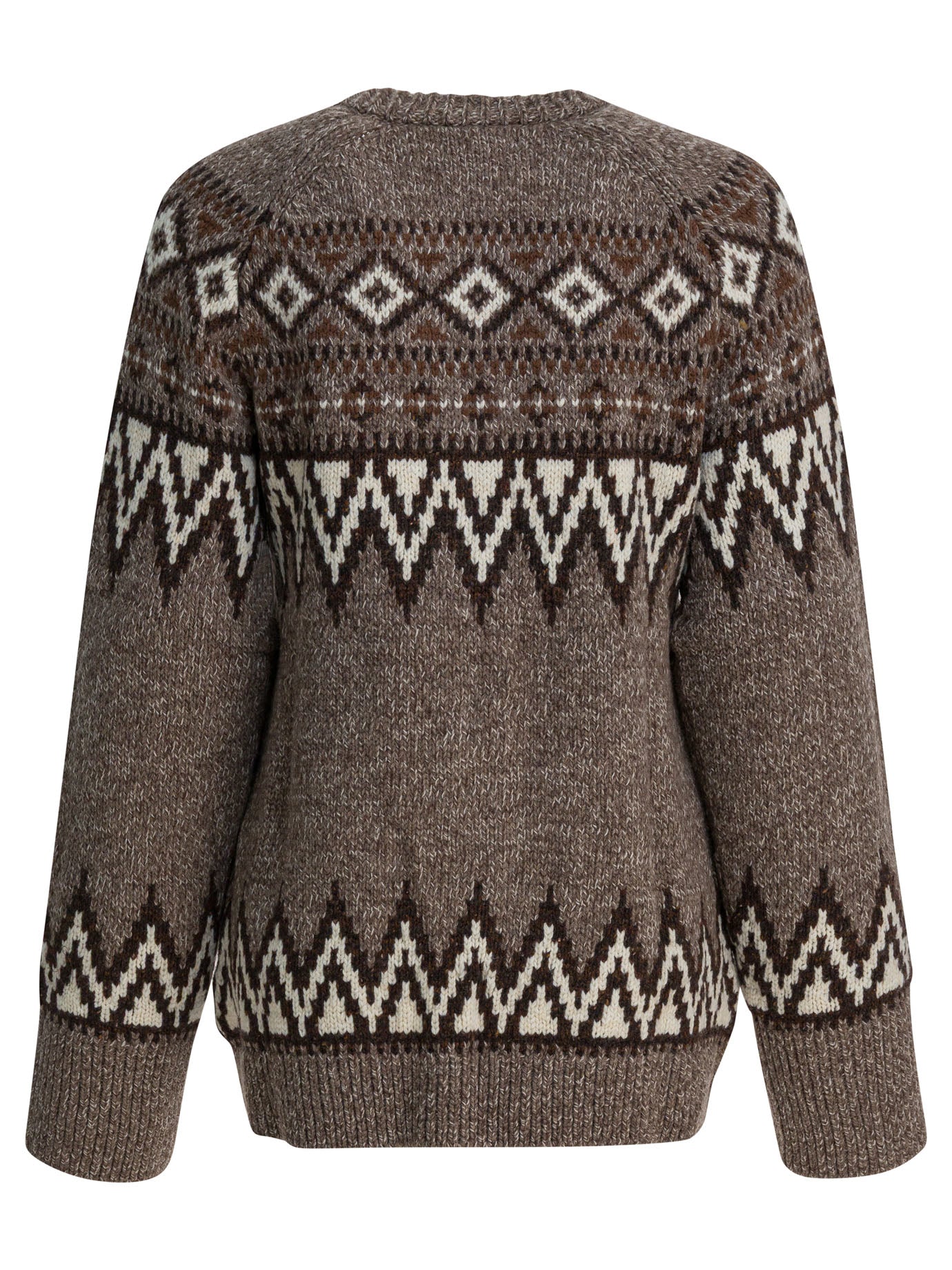 POLO RALPH LAUREN Wool Blend Fair Isle Cardigan - Oversized Fit