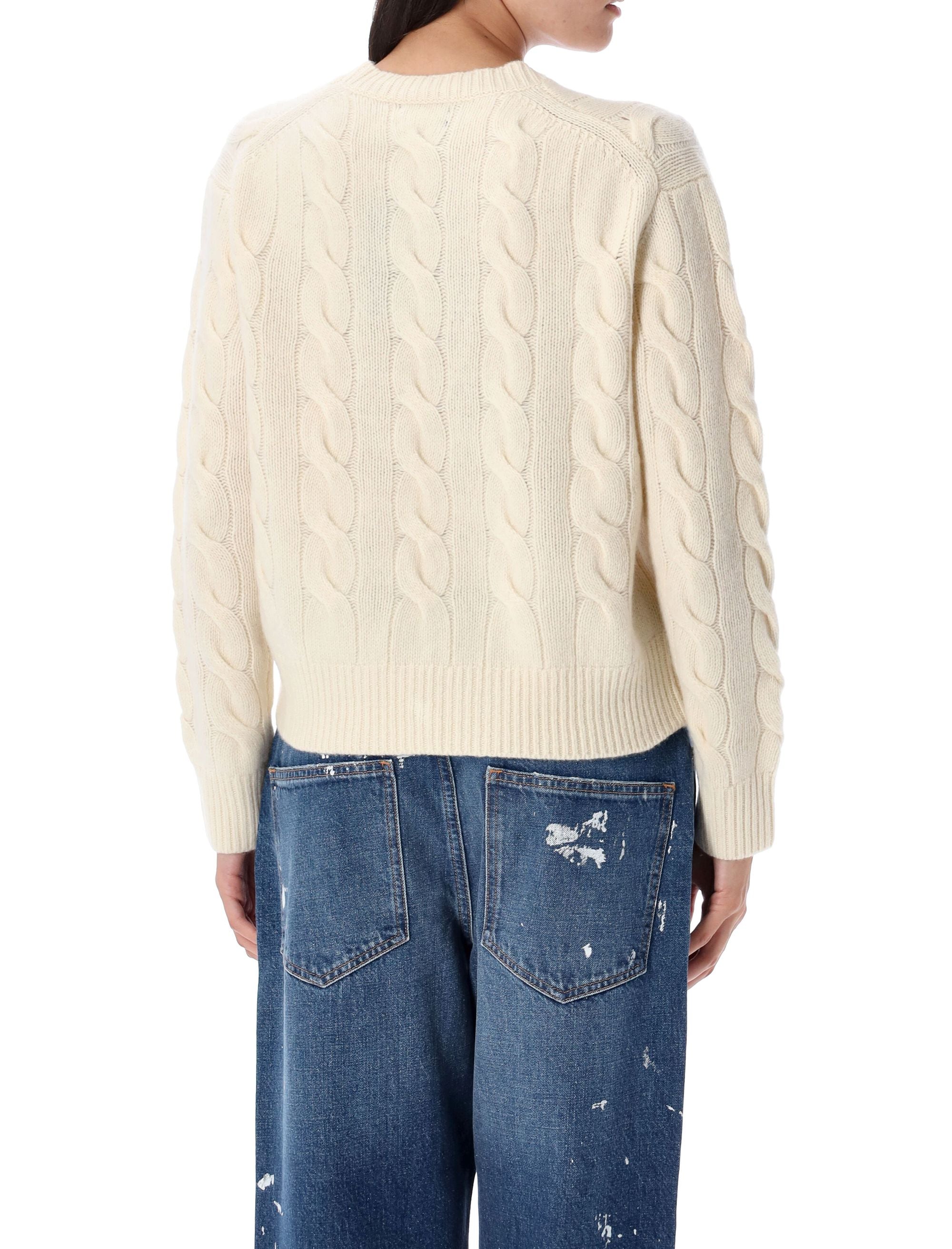 POLO RALPH LAUREN Women’s Cable-Knit Wool and Cashmere Jumper - Size S