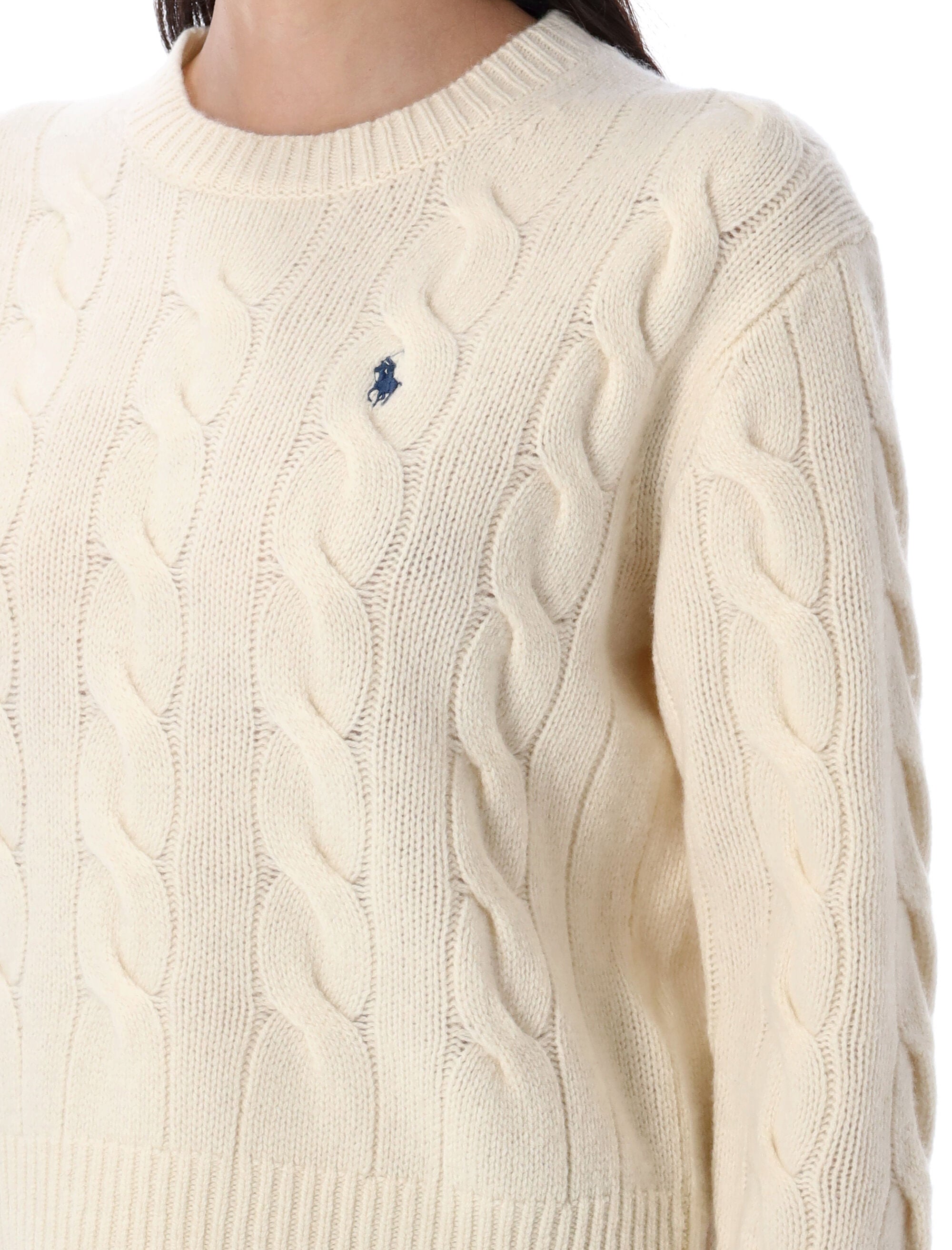 POLO RALPH LAUREN Women’s Cable-Knit Wool and Cashmere Jumper - Size S