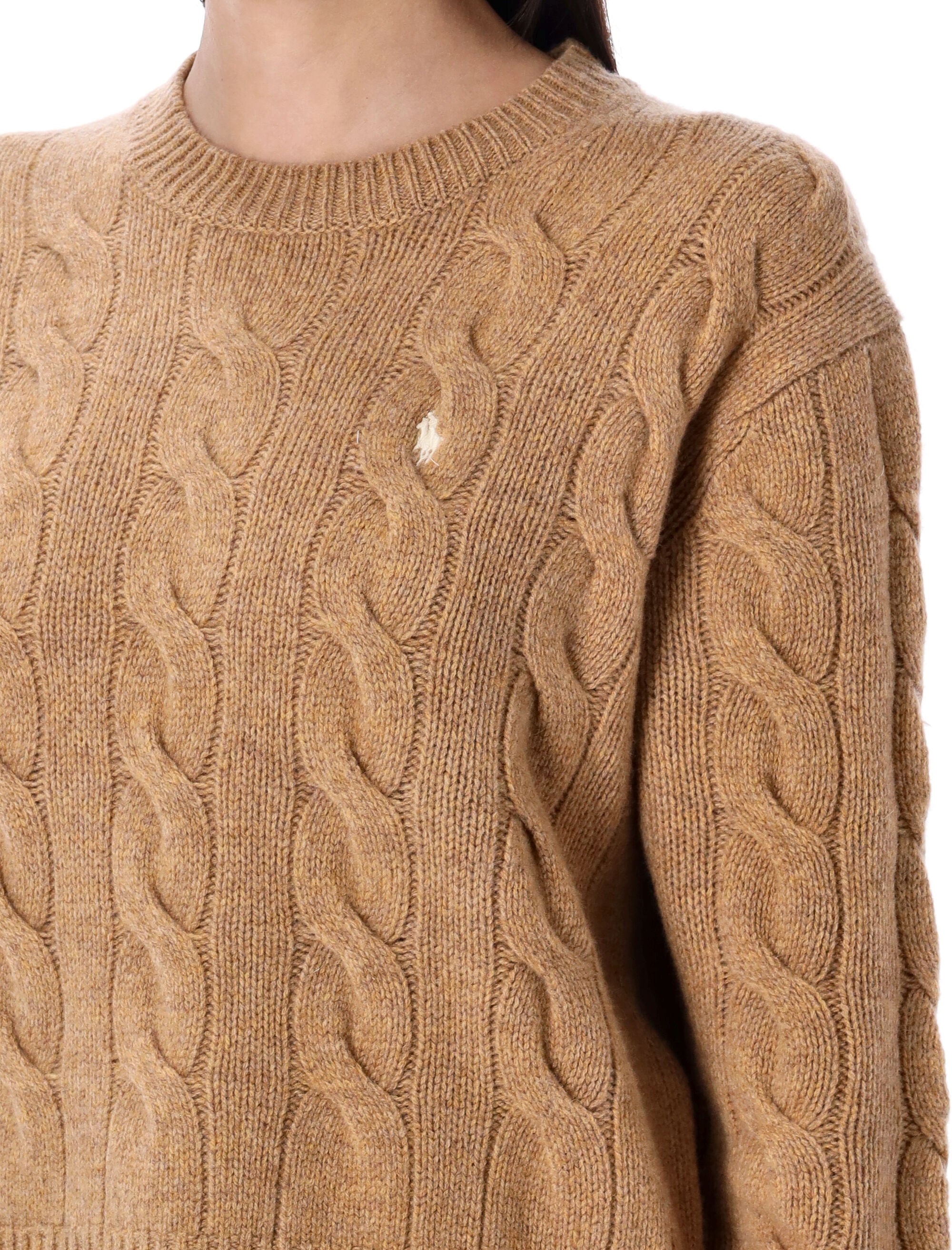 POLO RALPH LAUREN Cable-Knit Wool and Cashmere Jumper - Size S
