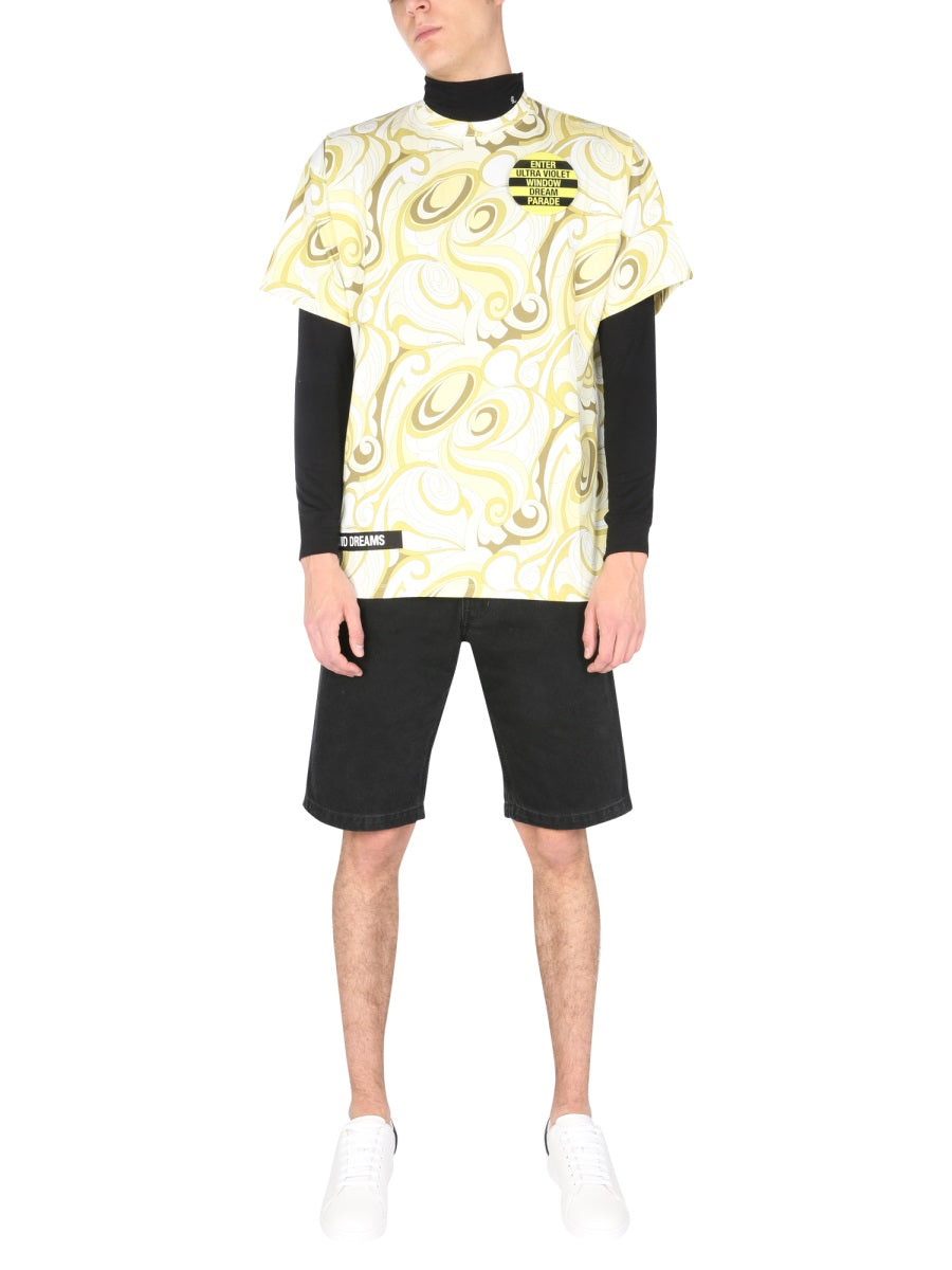 RAF SIMONS Men's Mini Crew Neck Graphic T-Shirt