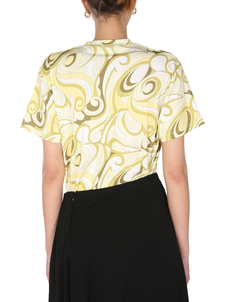 RAF SIMONS Women’s Hippie Allover Crew Neck T-Shirt