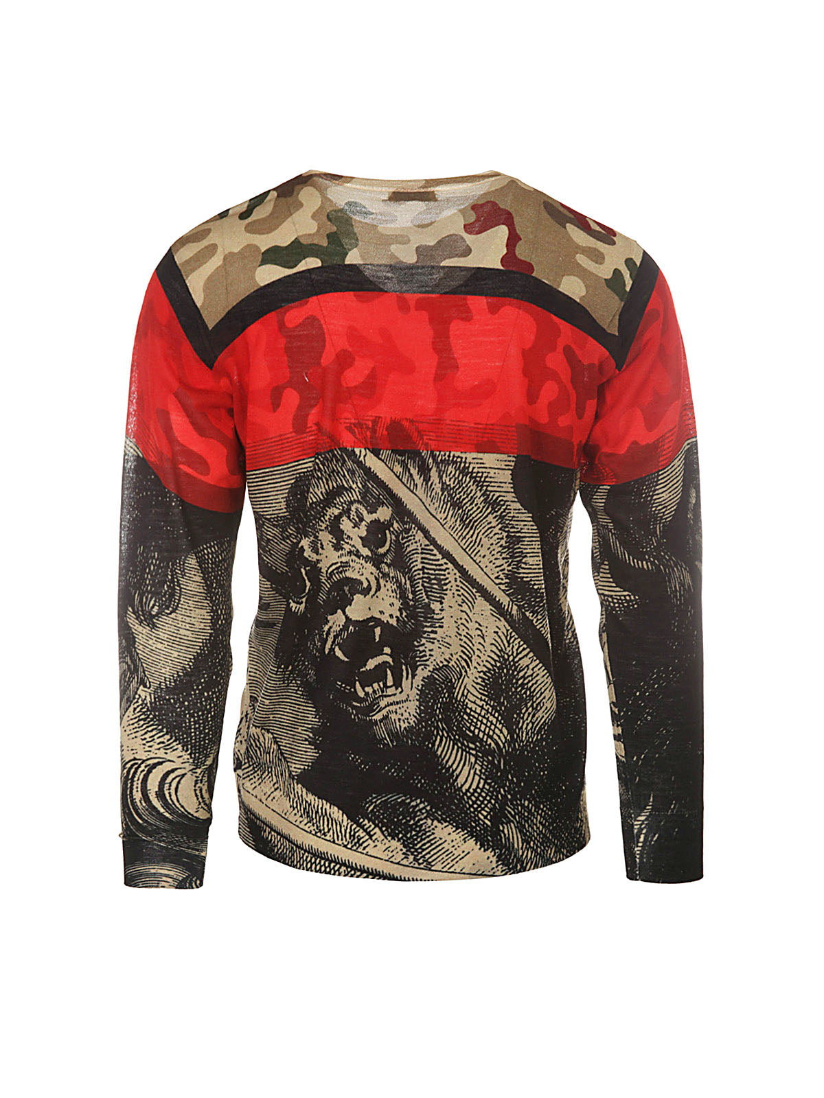 DRIES VAN NOTEN Multicoloured Men's Merino Blend Sweater - Size M