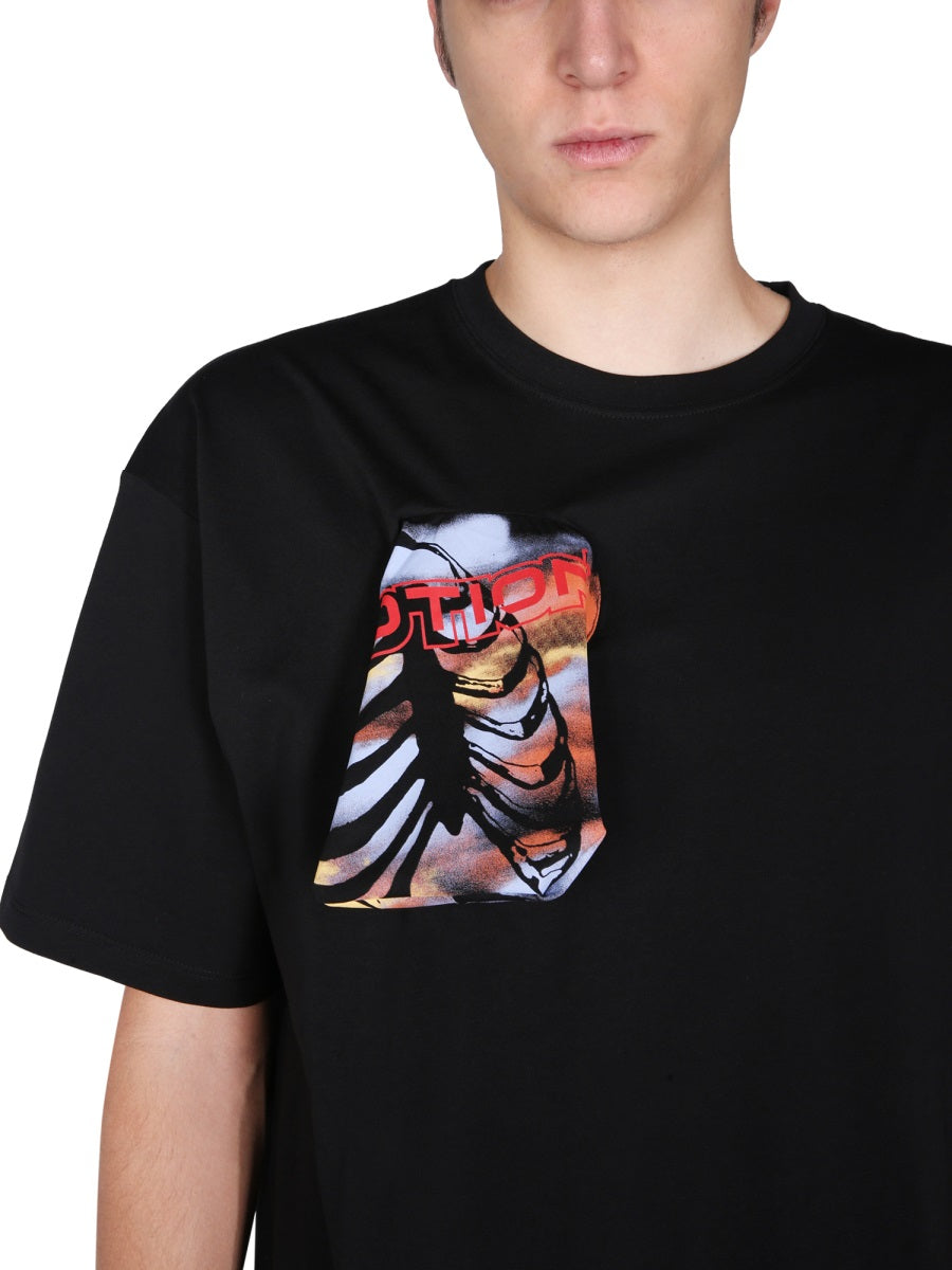 RAF SIMONS Graphic Crew Neck T-Shirt for Men