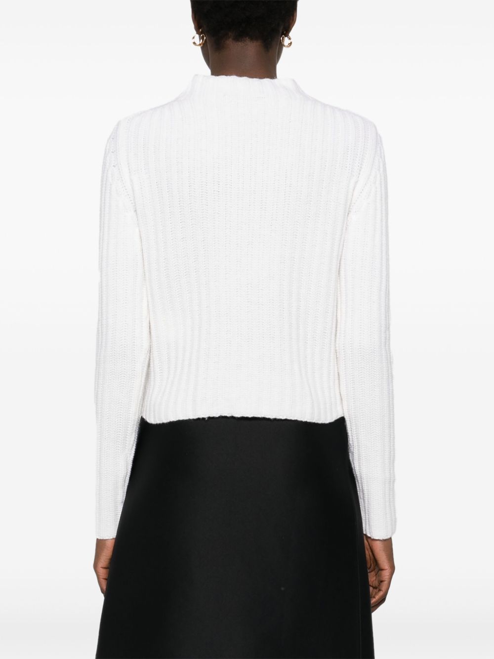 MAX MARA Luxury Wool-Cashmere Blend Turtleneck Sweater