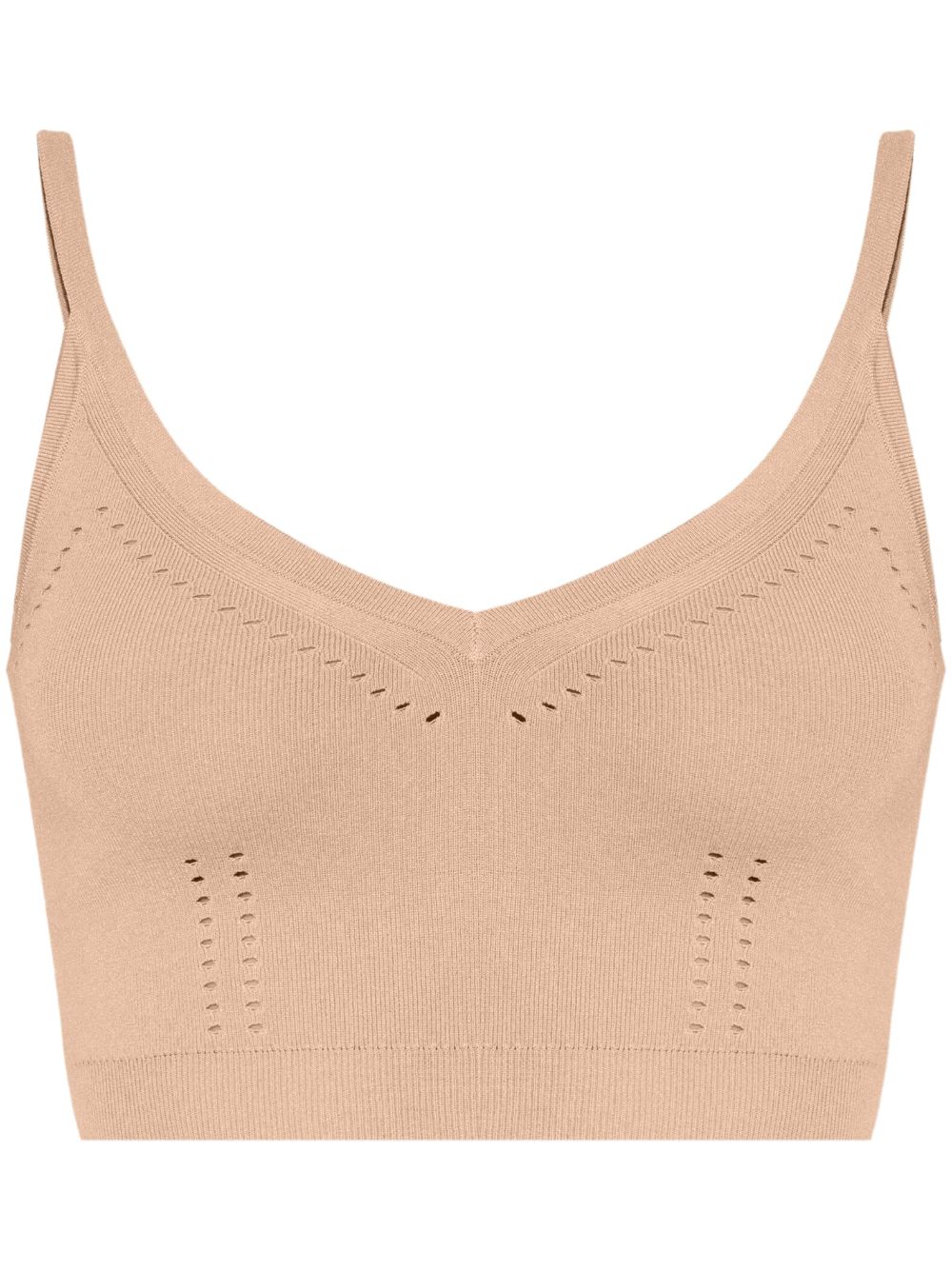 MAX MARA Women's Mini Sleeveless Top with V-Neck and Spaghetti Straps