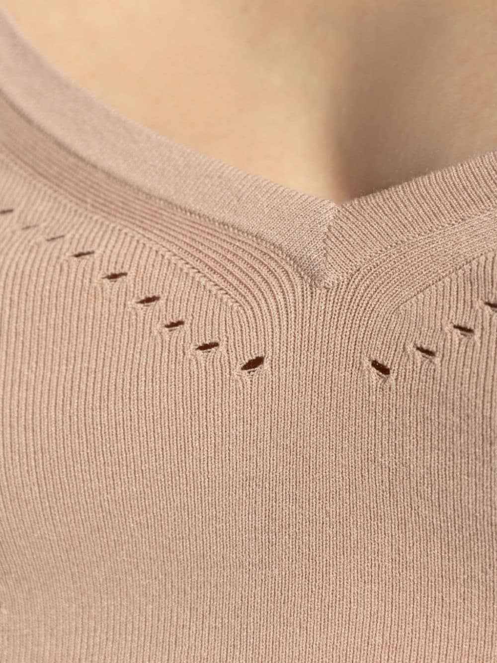 MAX MARA Women's Mini Sleeveless Top with V-Neck and Spaghetti Straps