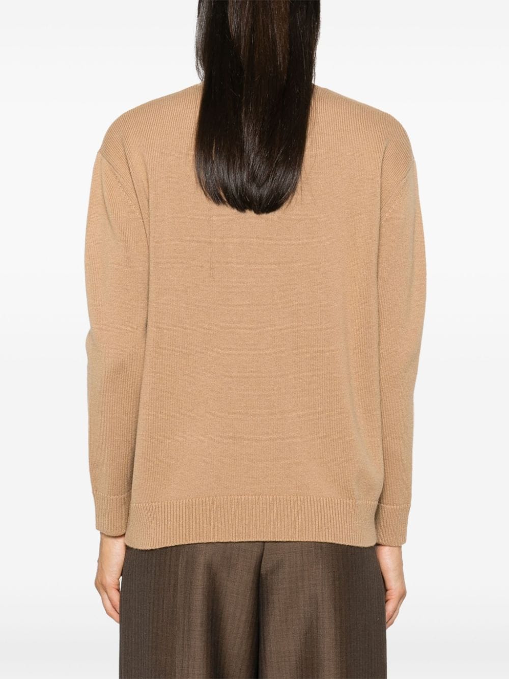 MAX MARA Wool and Cashmere Blend Sequin Detail Sweater