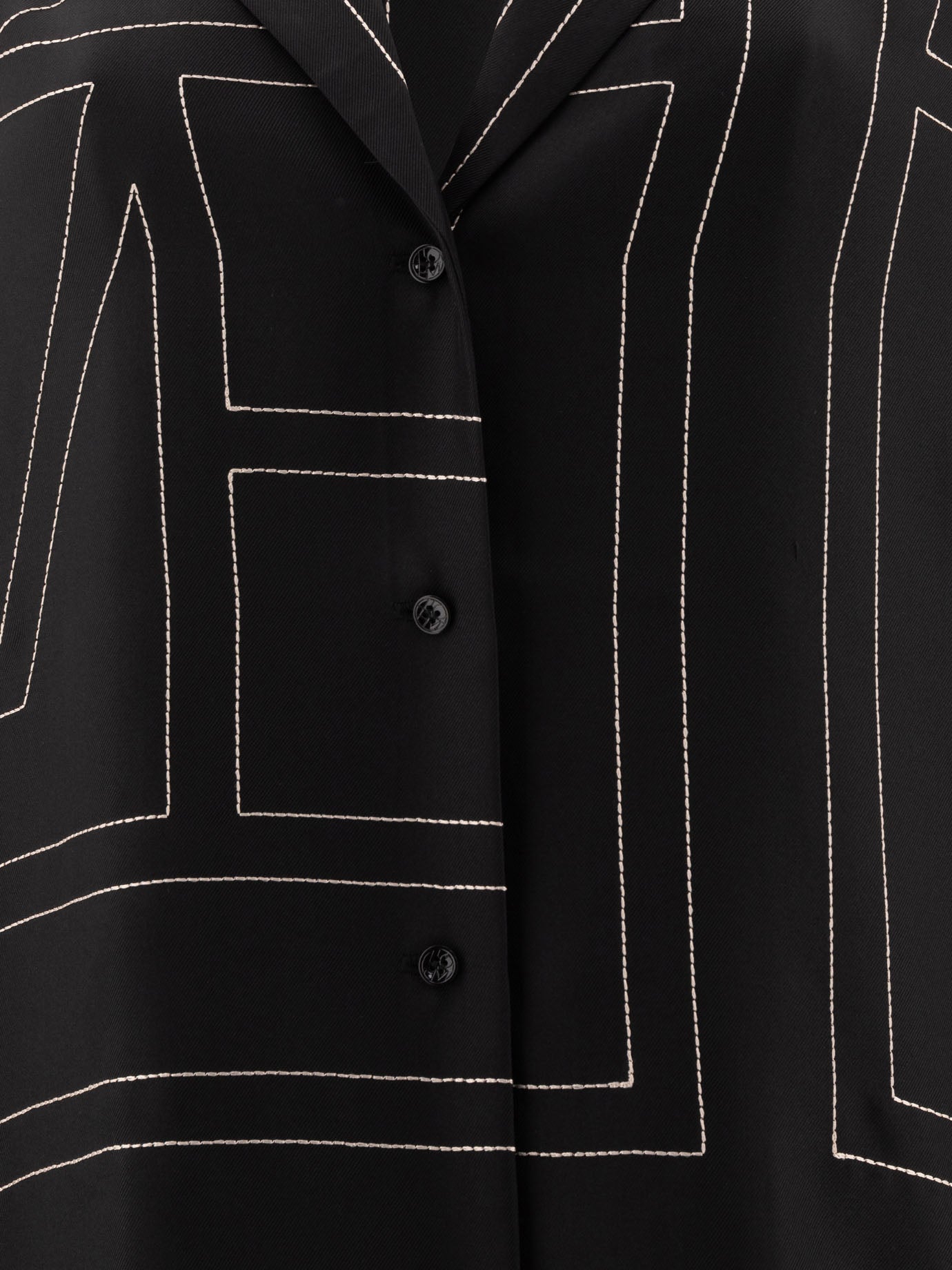 TOTEME Silk Monogram PJ Top for Women