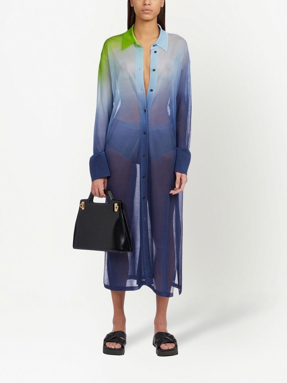 Ferragamo Wanda Mini Leather Top-Handle Handbag