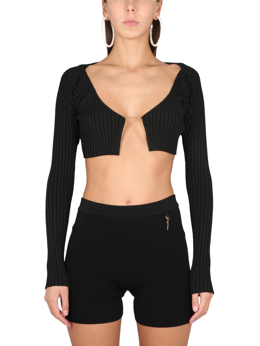 JACQUEMUS Slim Fit Knit Top Size 38