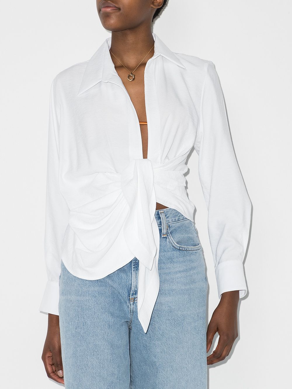 JACQUEMUS Effortlessly Chic Long Sleeve Shirt