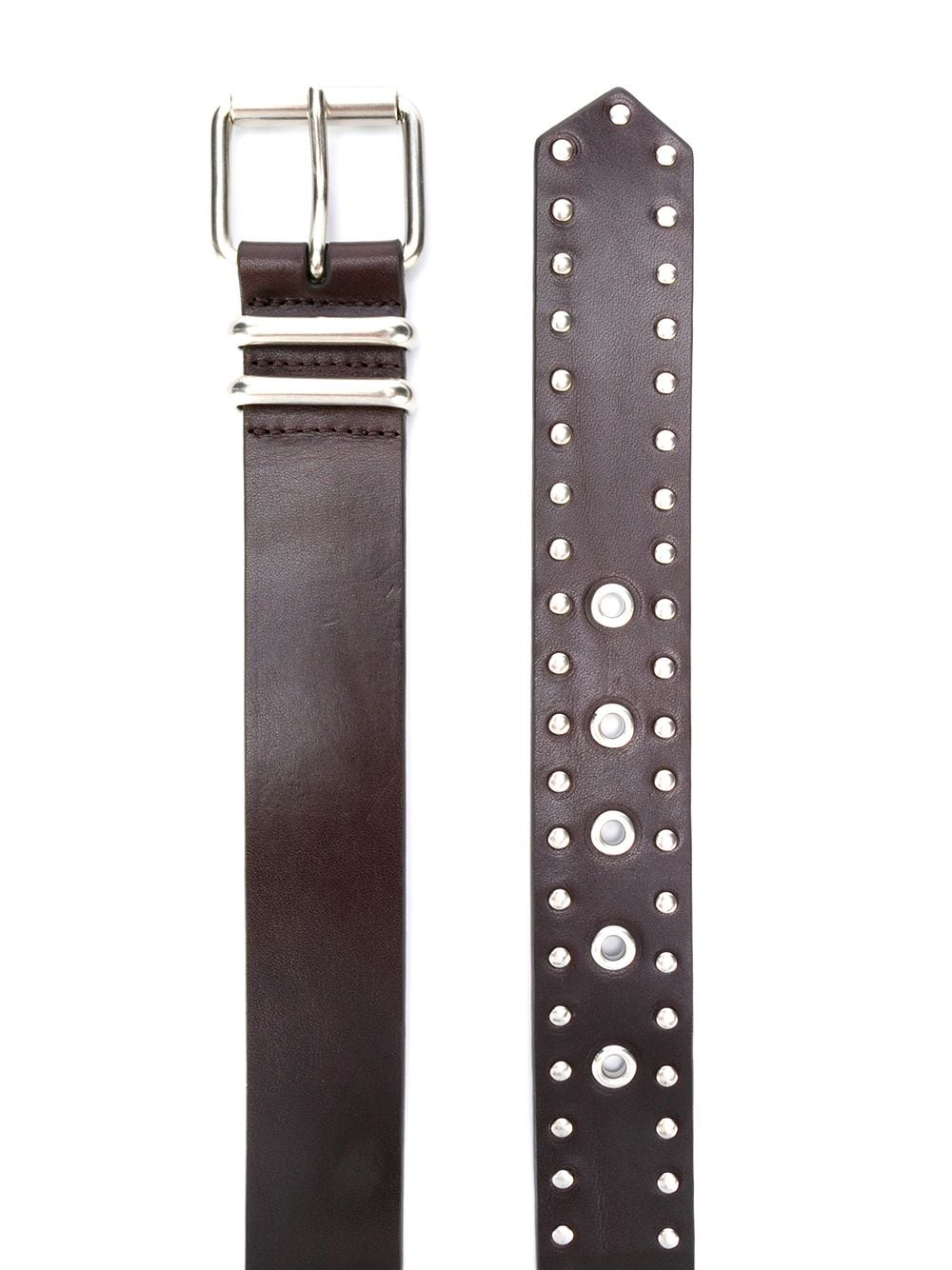 DRIES VAN NOTEN Studded Leather Belt for Men