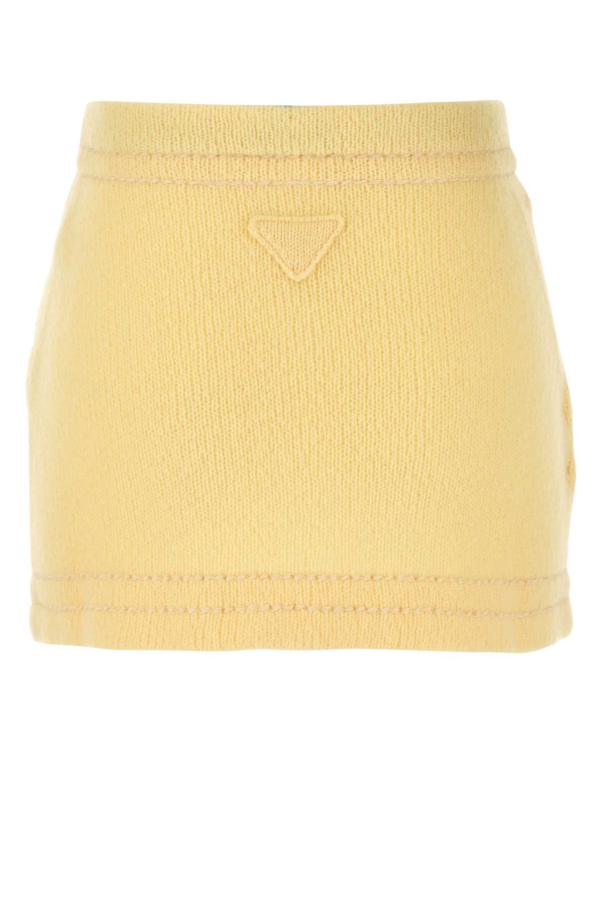 PRADA Chic Cashmere Mini Skirt for Women