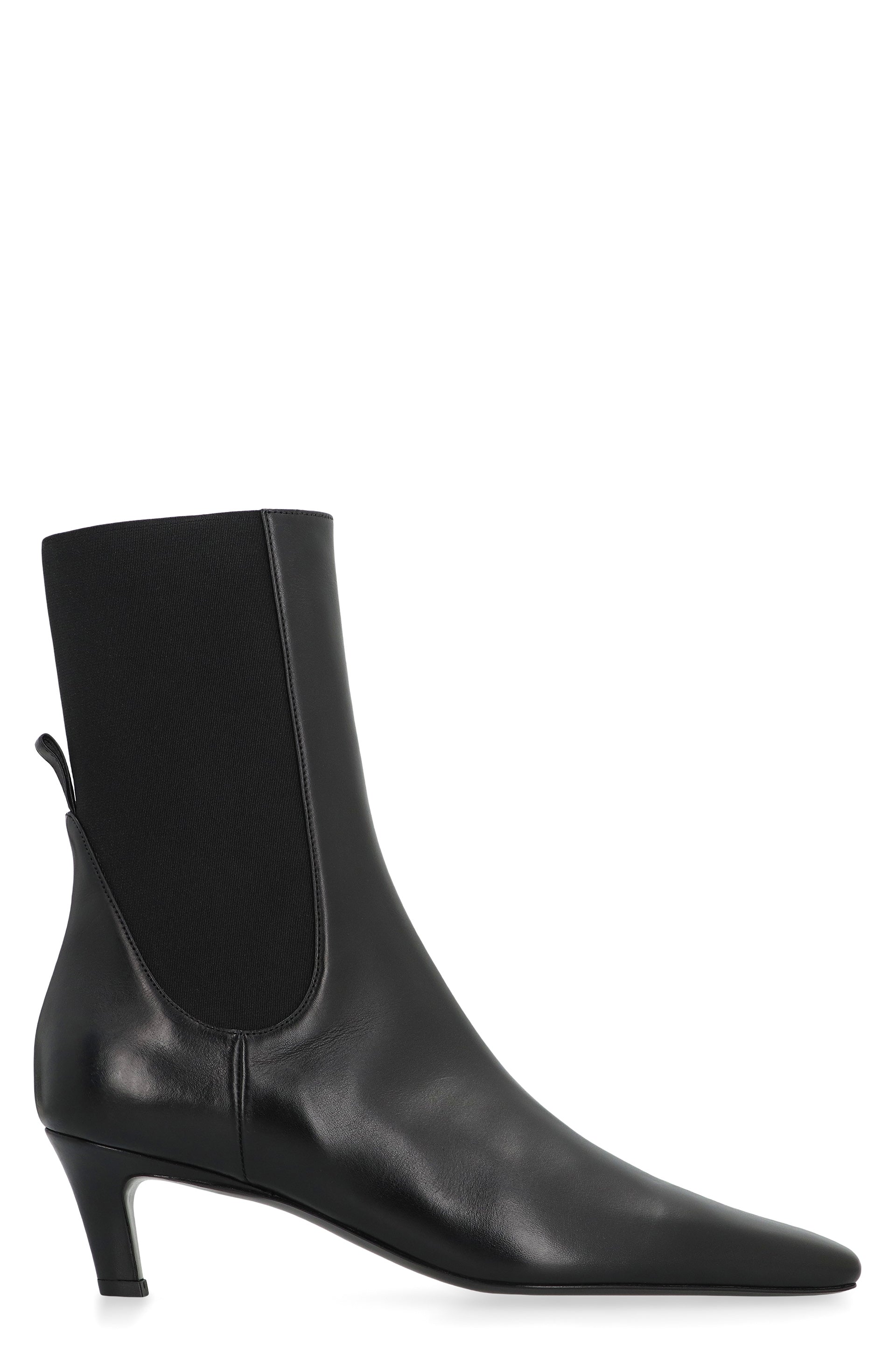 TOTEME Pointed Toe Leather Ankle Boots
